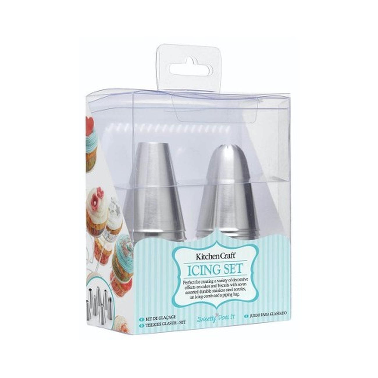 sweetly-does-it-9pc-icing-set-and-nozzles - Sweetly Does It 9pc Icing Set & Comb
