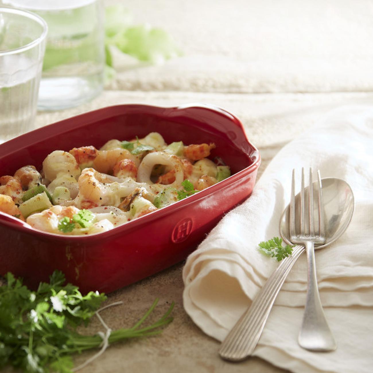 emile-henry-individual-oven-dish-red - Emile Henry Red Rectangular Oven Dish Individual