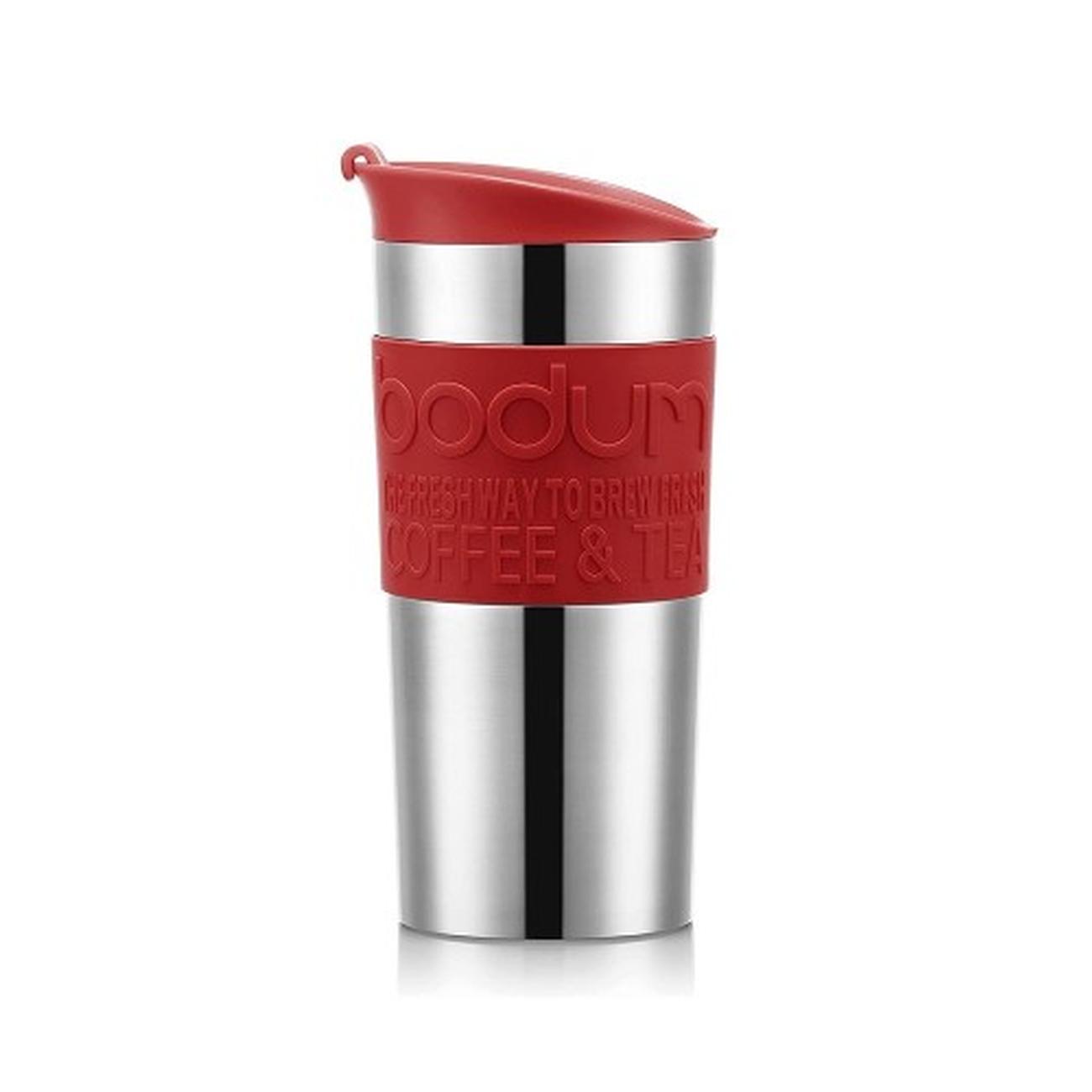 bodum-travel-mug-red-12oz - Bodum Vacuum Travel Mug Red 12oz