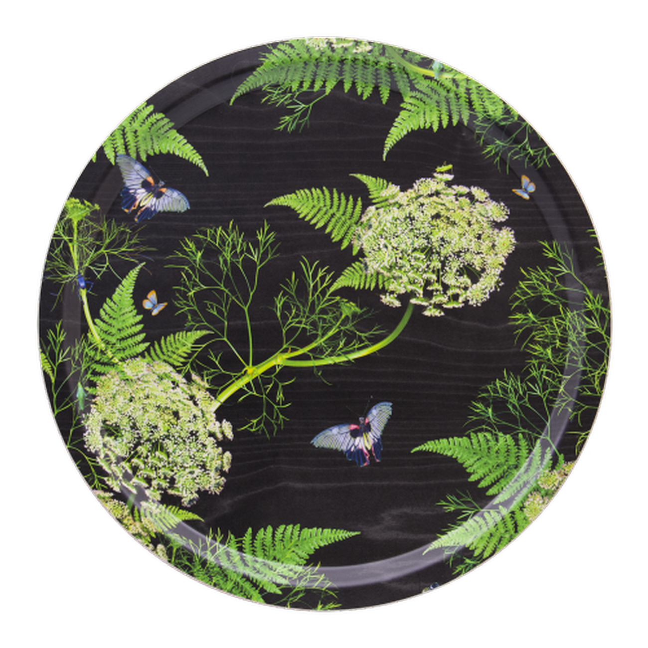 jamida-black-dill-round-tray-39cm-michael-angove - Jamida 39cm Round Tray Black Dill by Michael Angove