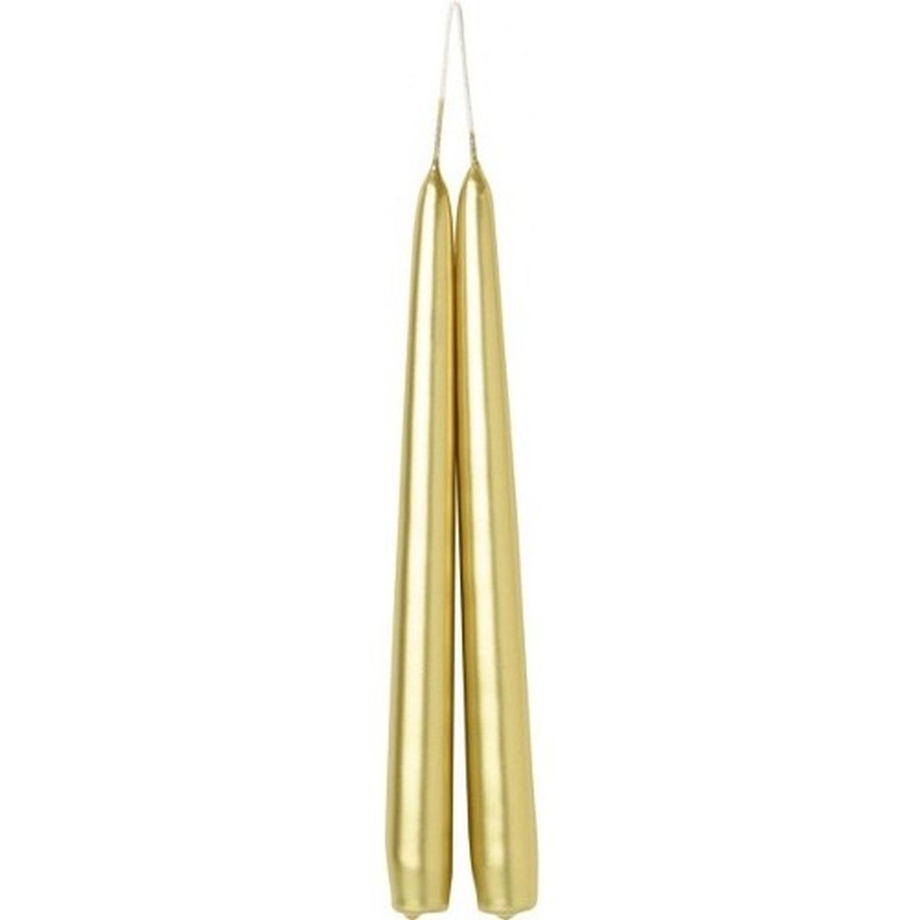 ihr-tapered-dinner-candles-gold - IHR Tapered Candles Gold