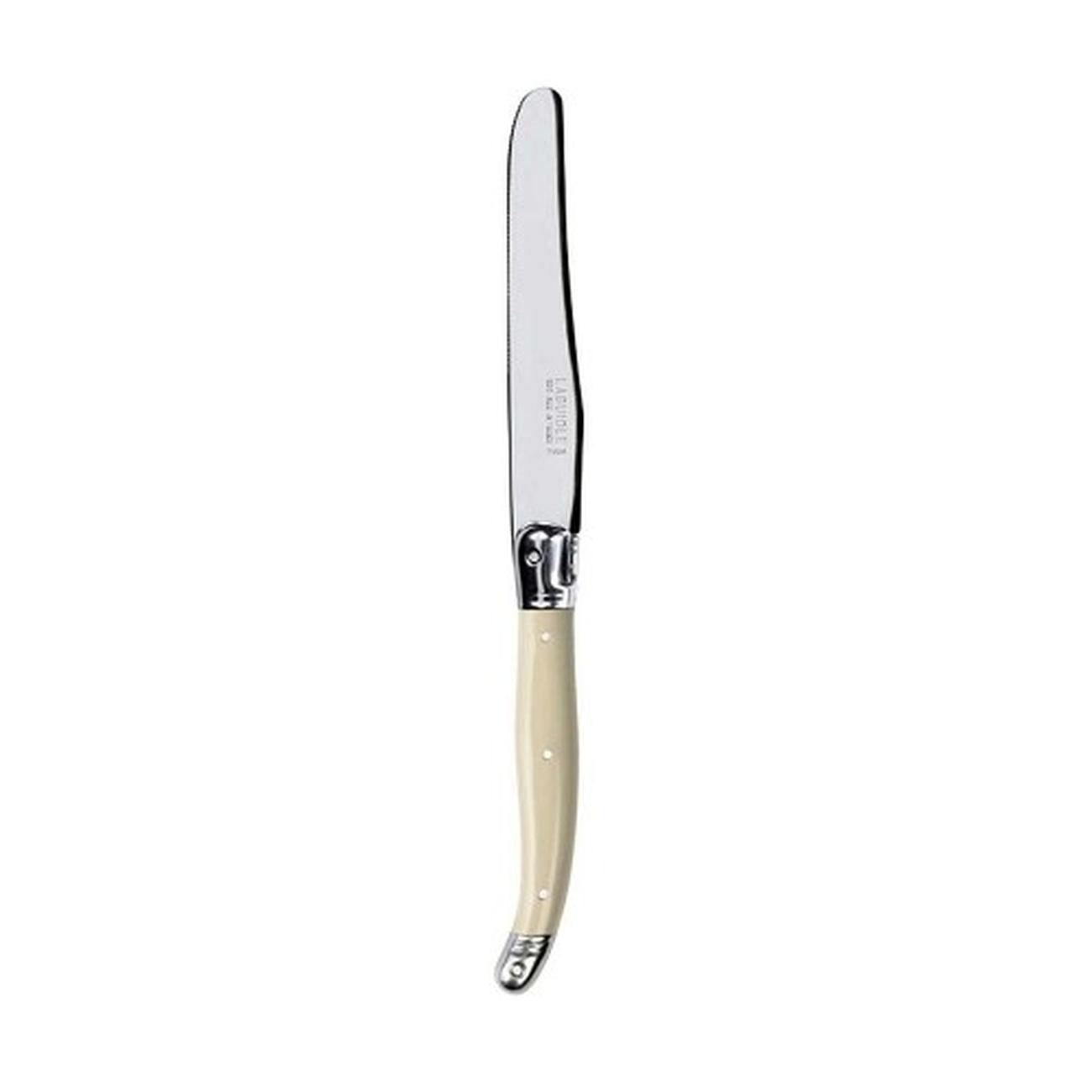 laguiole-table-knife-ivory - Laguiole Table Knife Ivory