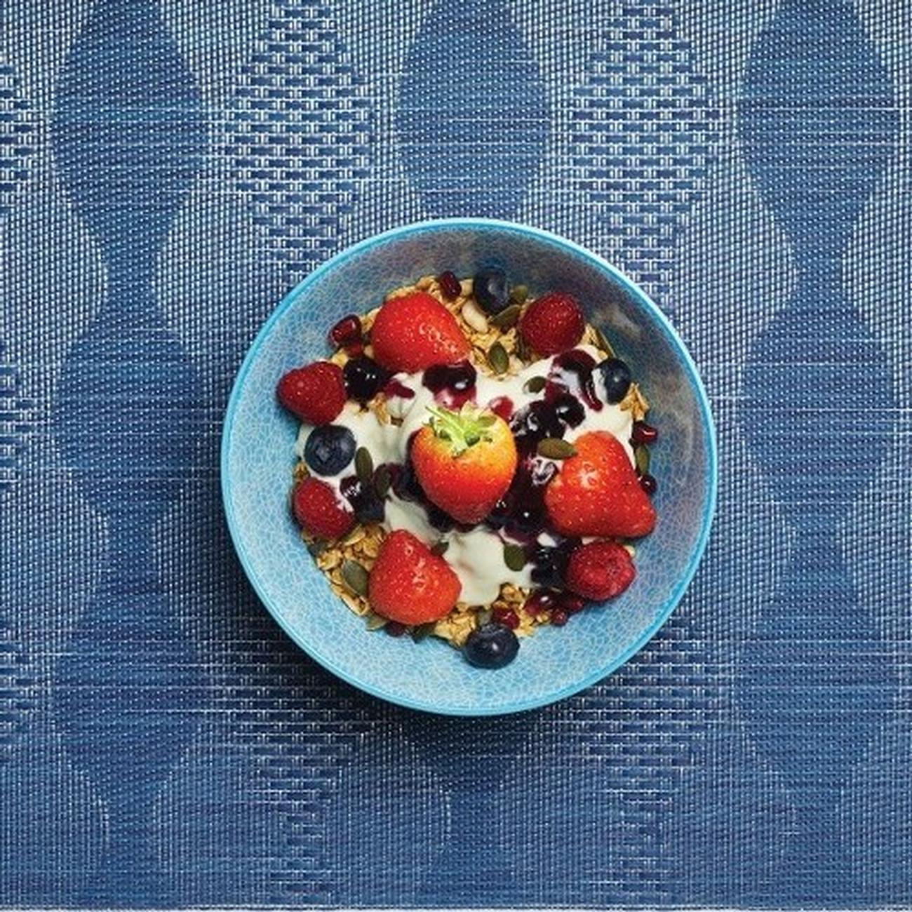 kitchencraft-blue-and-red-mosaic-ceramic-bowl - KitchenCraft Blue & Red Mosaic Ceramic Bowl