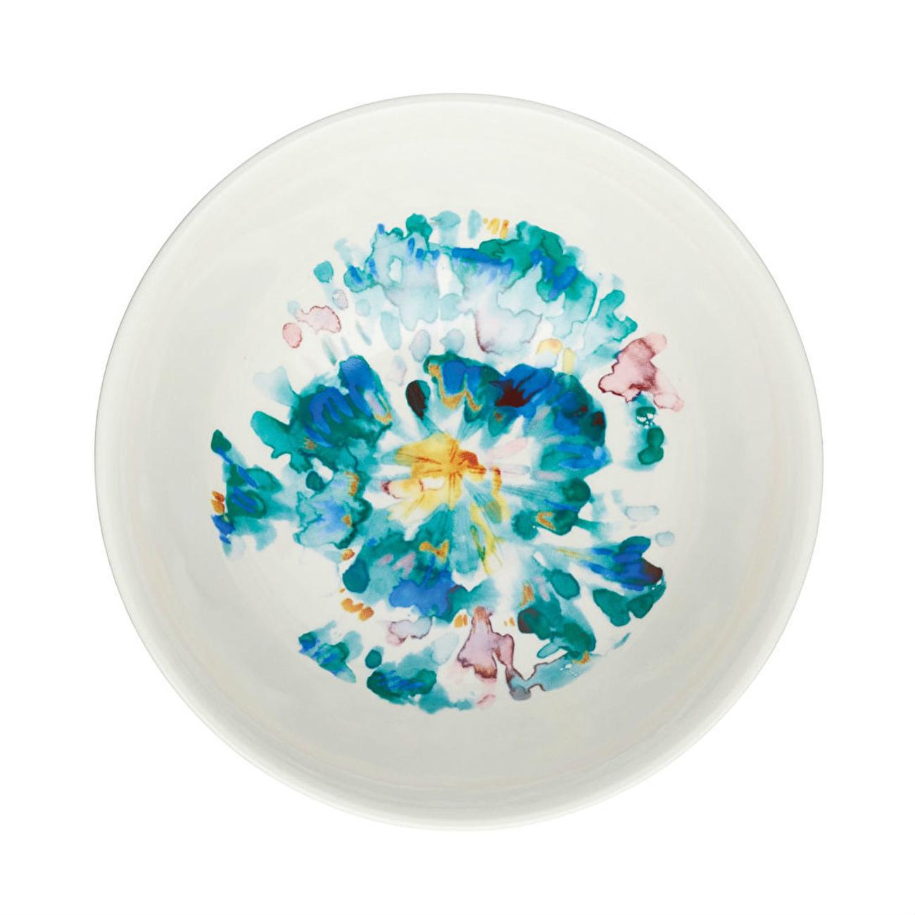 KitchenCraft Floral Watercolour Effect Ceramic Bowl