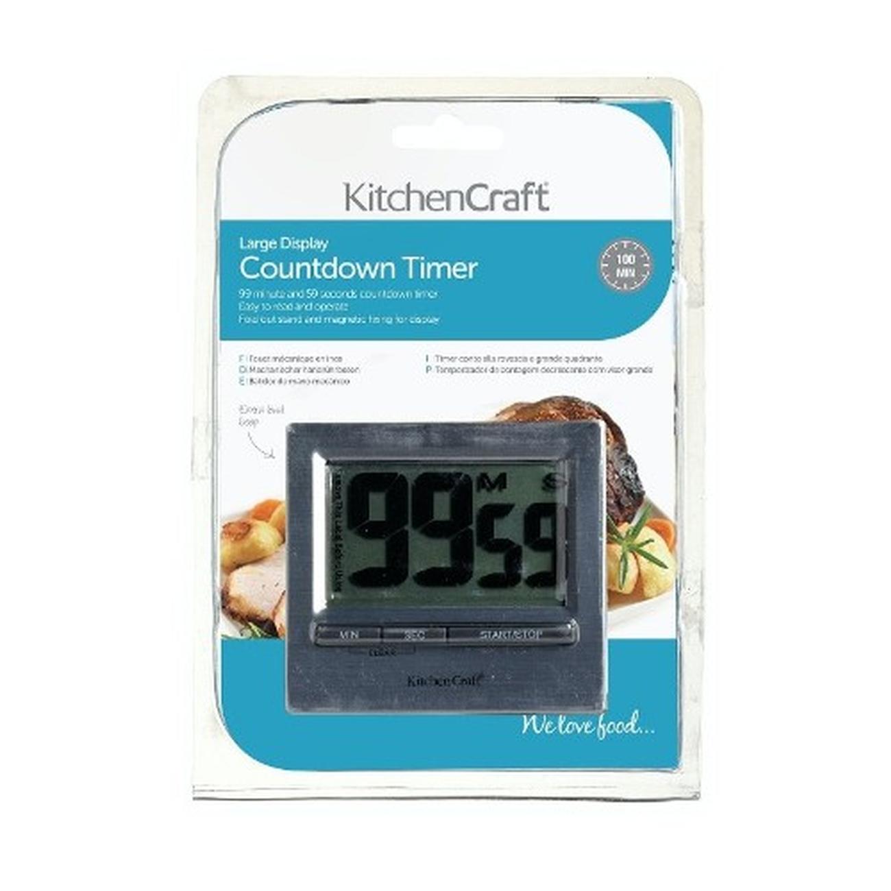 kitchencraft-large-display-digital-timer - KitchenCraft Digital Countdown Timer
