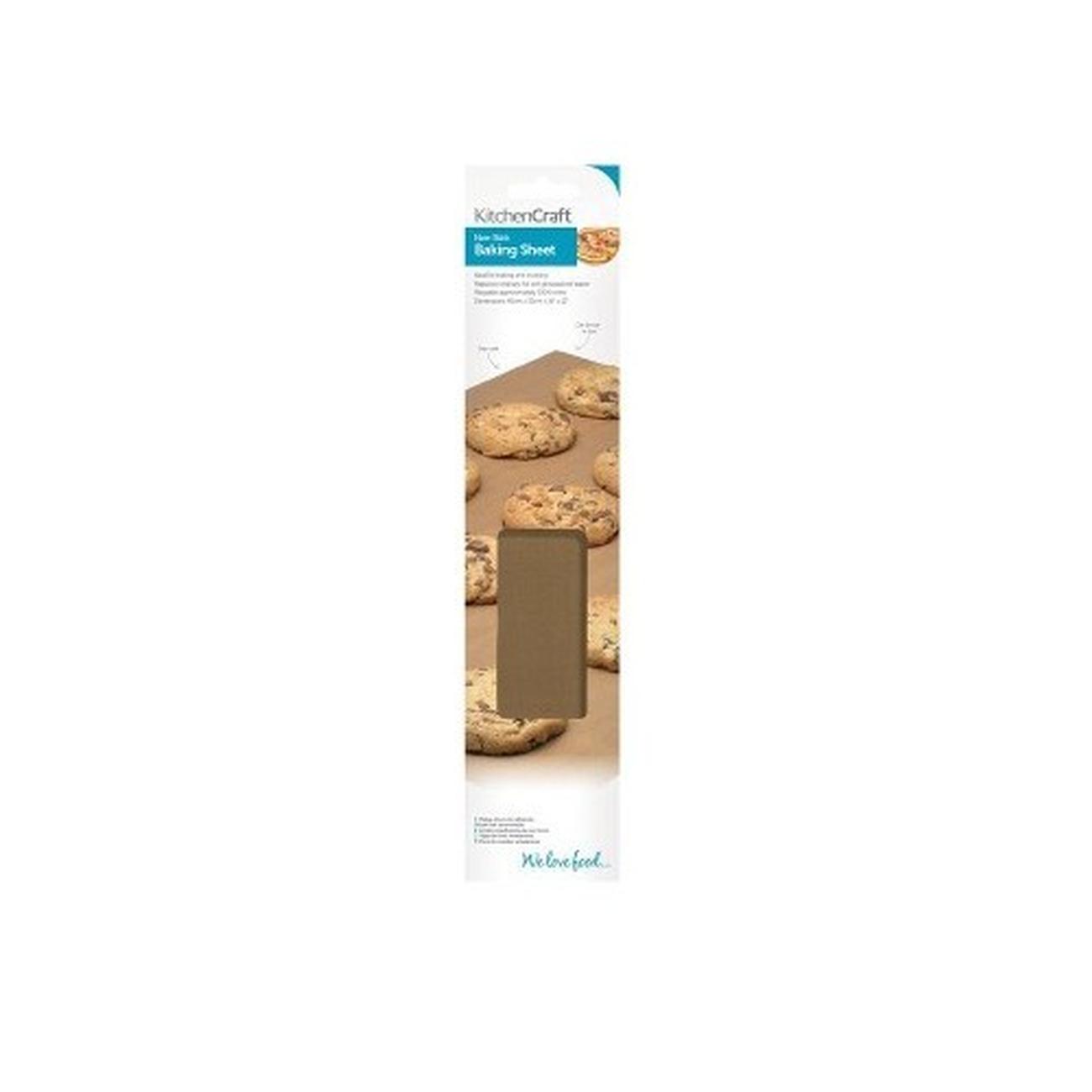 kitchencraft-non-stick-large-baking-sheet-40x33cm - KitchenCraft Non-Stick Reusable Baking Sheet 40x33 cm