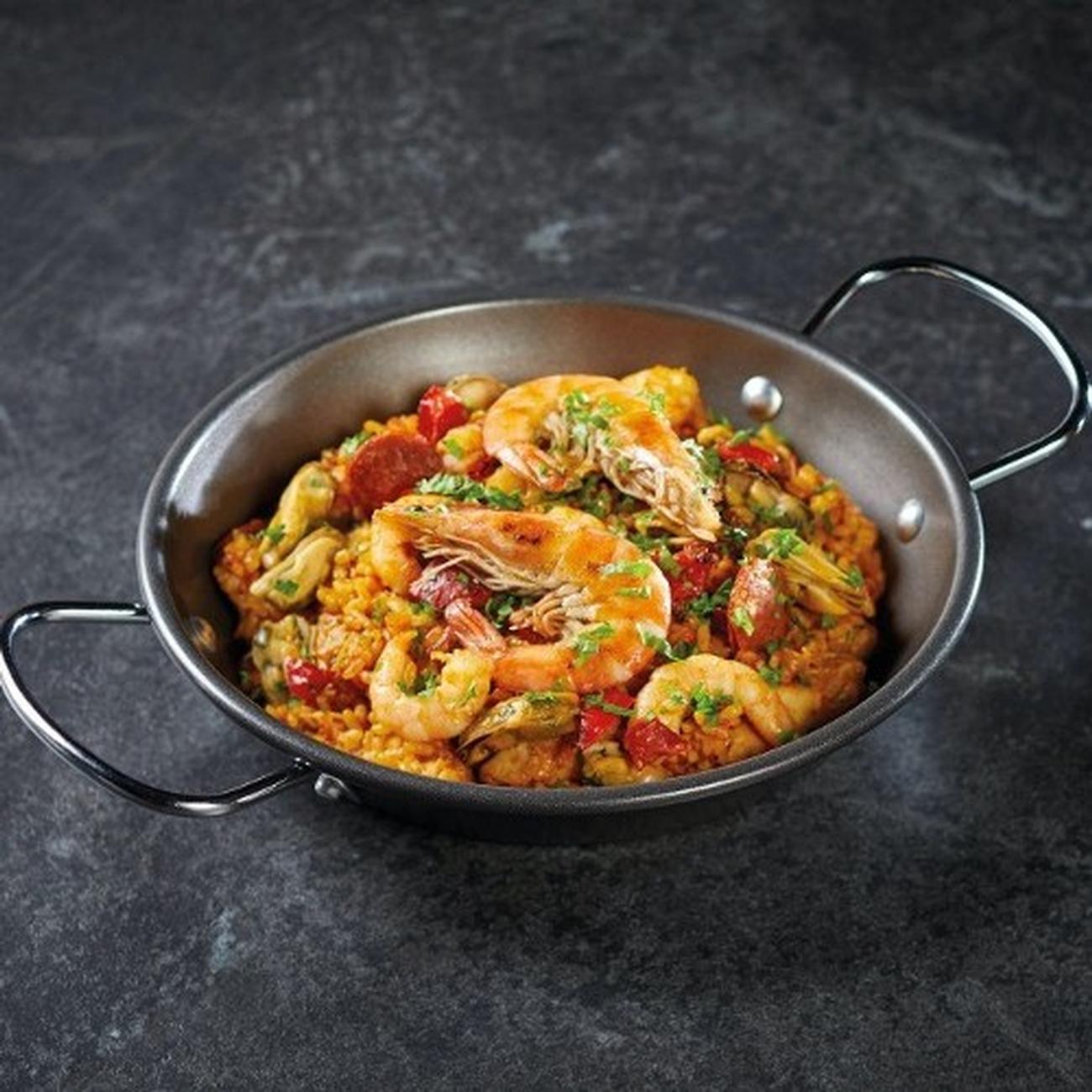kitchencraft-world-of-flavours-non-stick-paella-pan-40cm - KitchenCraft World of Flavours Mediterranean Paella Pan 38.5cm