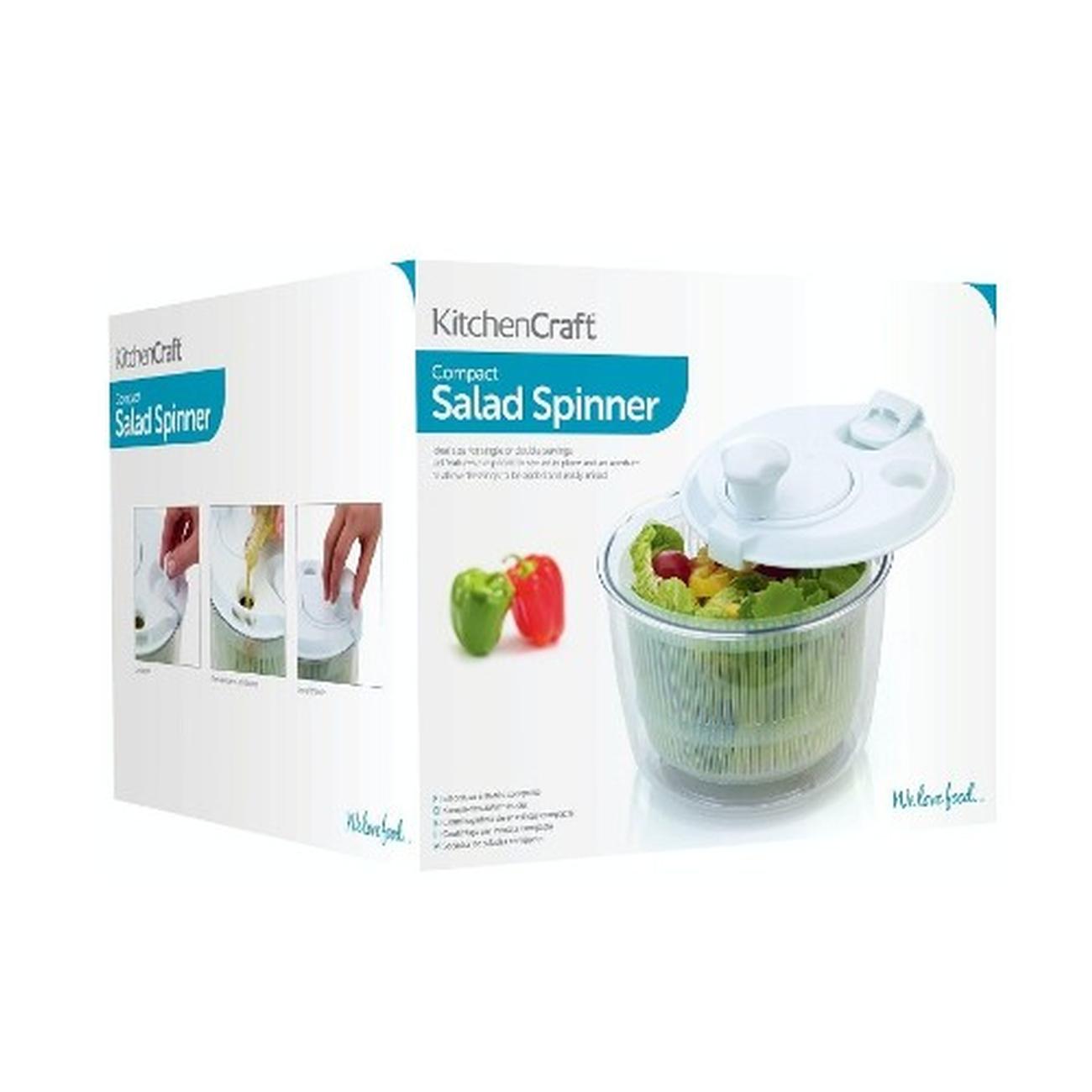 kitchen-craft-salad-spinner-small-19cm - KitchenCraft Mini Salad Spinner 19cm