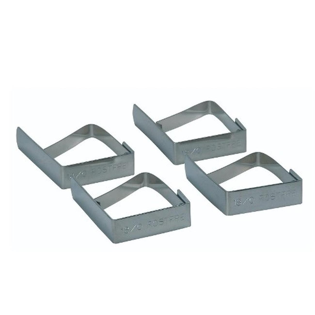 kitchencraft-tablecloth-clips-set-of-4-stainless-steel - KitchenCraft Set of 4 Stainless Steel Tablecloth Clips