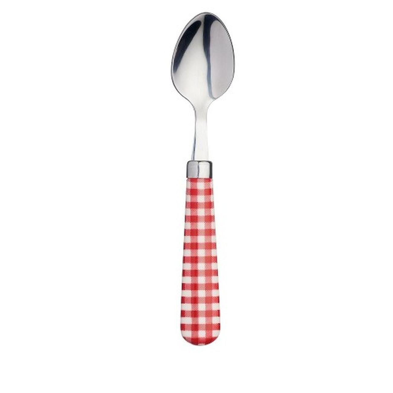 kitchencraft-teaspoon-red-gingham-patterned - KitchenCraft Teaspoon Red Gingham Pattern