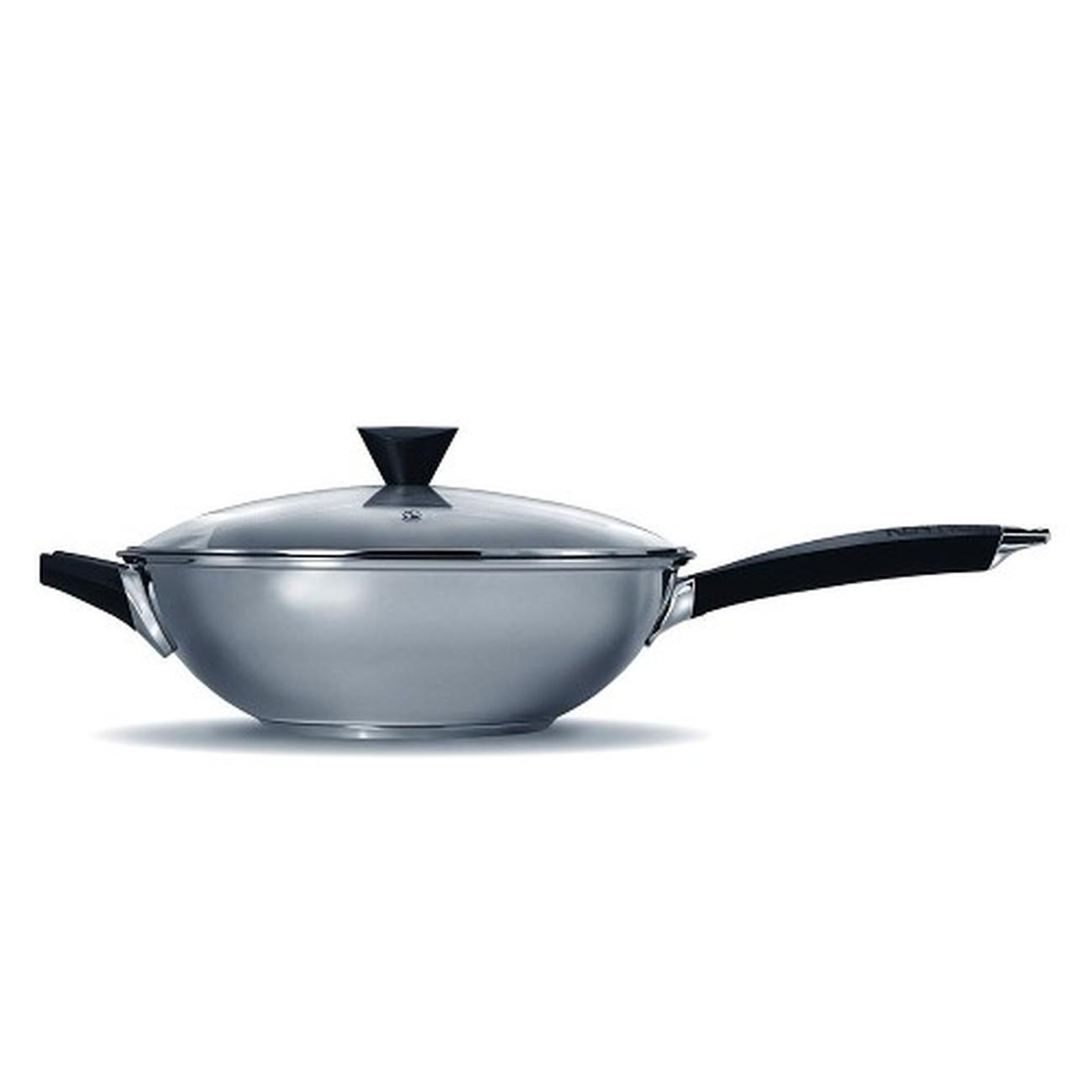 ken-hom-excellence-non-stick-stainless-steel-wok-and-lid-set - Ken Hom Excellence Non-stick Stainless Steel 2pc Wok Set