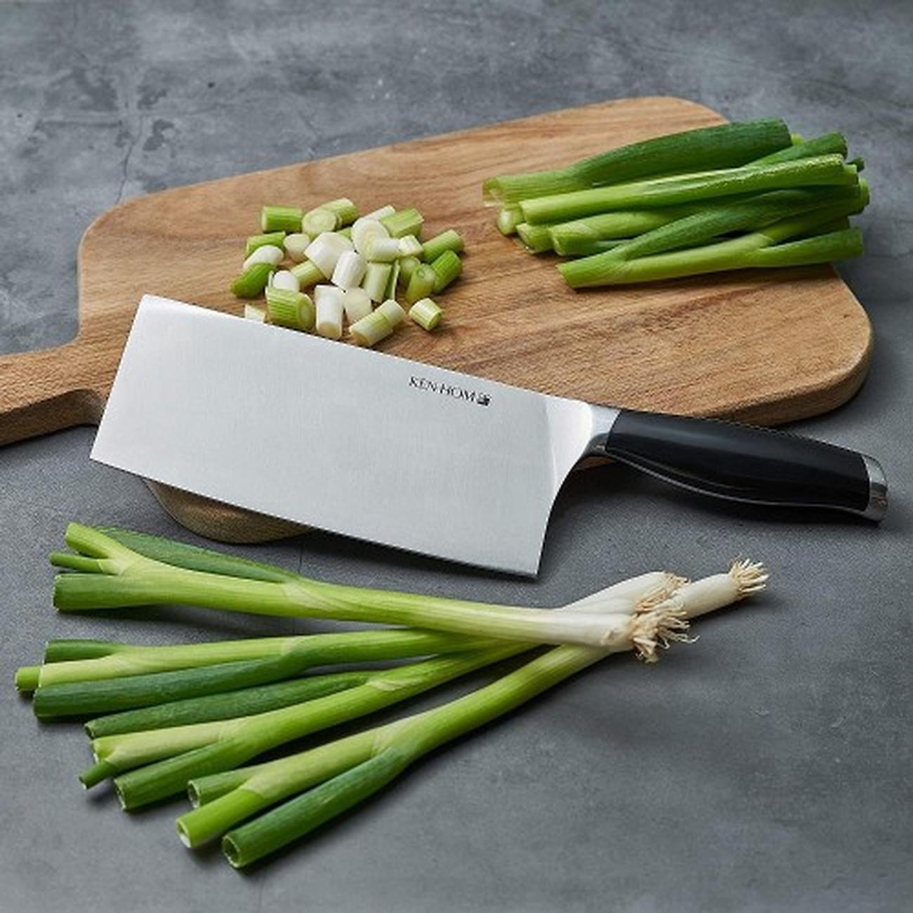 ken-hom-18cm-cleaver-stainless-steel - Ken Hom Cleaver Stainless Steel 18cm