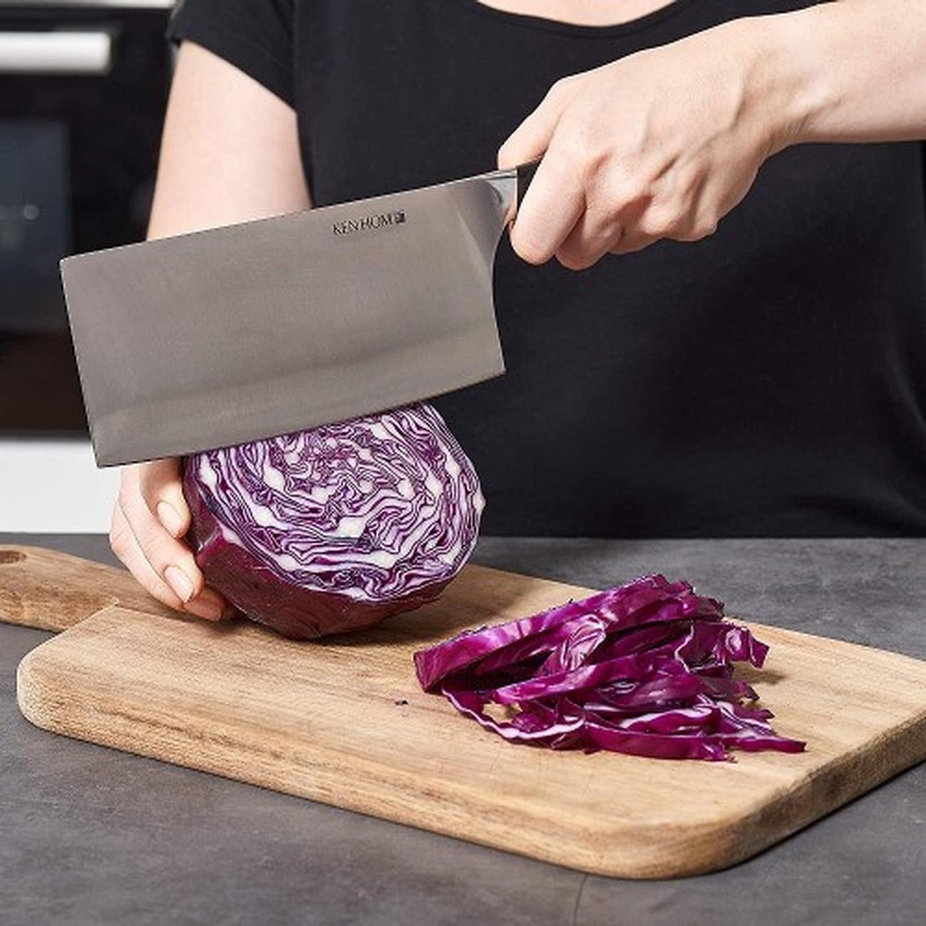 ken-hom-18cm-cleaver-stainless-steel - Ken Hom Cleaver Stainless Steel 18cm