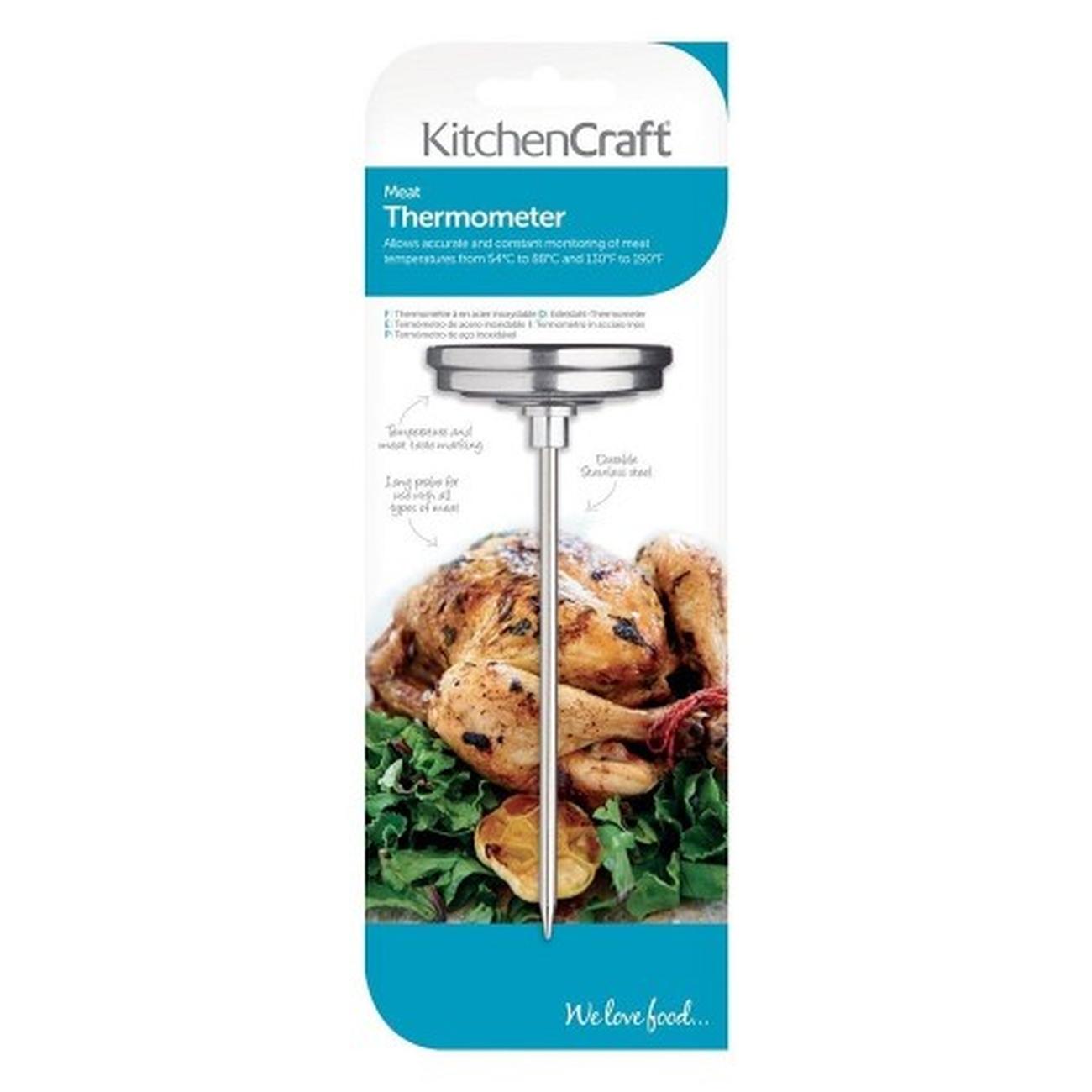 kitchencraft-meat-thermometer-stainless-steel - KitchenCraft Stainless Steel Meat Thermometer
