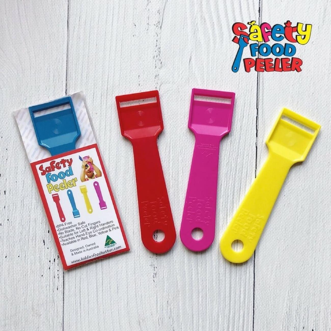 Safety Food Peeler, Kids Peeler, Kid Safe Peeler, Bladeless Safety