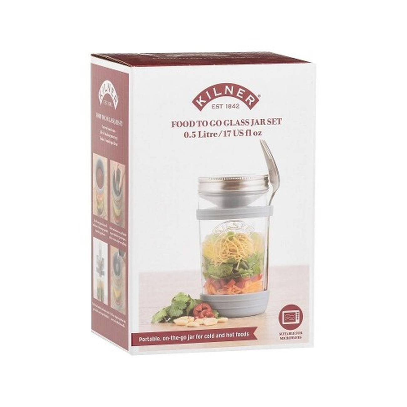 kilner-food-to-go-jar-set-all-in-one - Kilner All-in-One Food To Go Jar Set