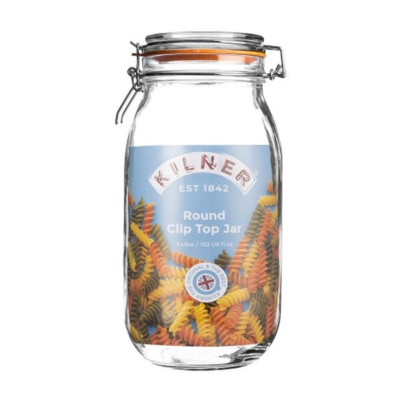 kilner-clip-top-round-jar-3-litre - Kilner Clip Top Round Jar 3L