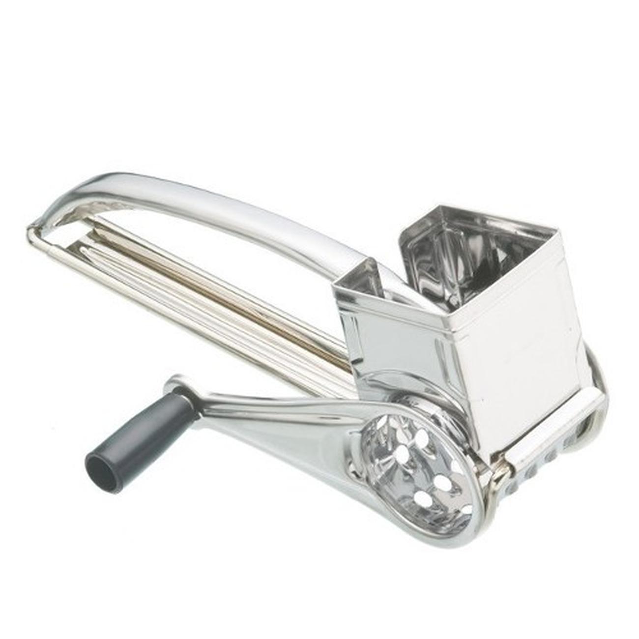 A Home 5 In 1 Rotary Cheese Grater With Handle [5 Interchangeable Stainless  Steel Blades]- Green