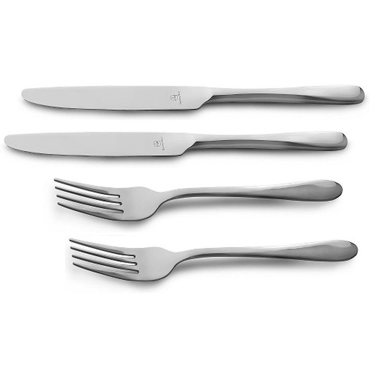 Grunwerg Windsor Stainless Steel Knives And Forks Pk 2 2TFTKWSR/C
