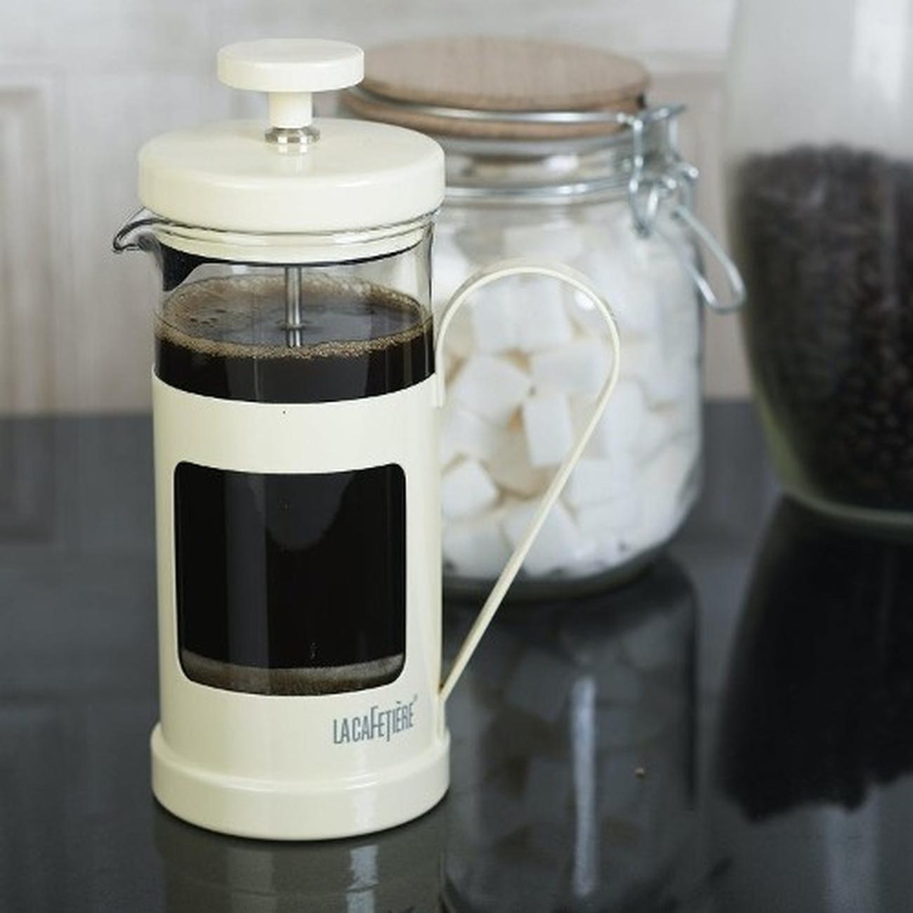 la-cafetiere-3-cup-monaco-cafetiere-cream - La Cafetiere 3 Cup Monaco Cafetiere Cream