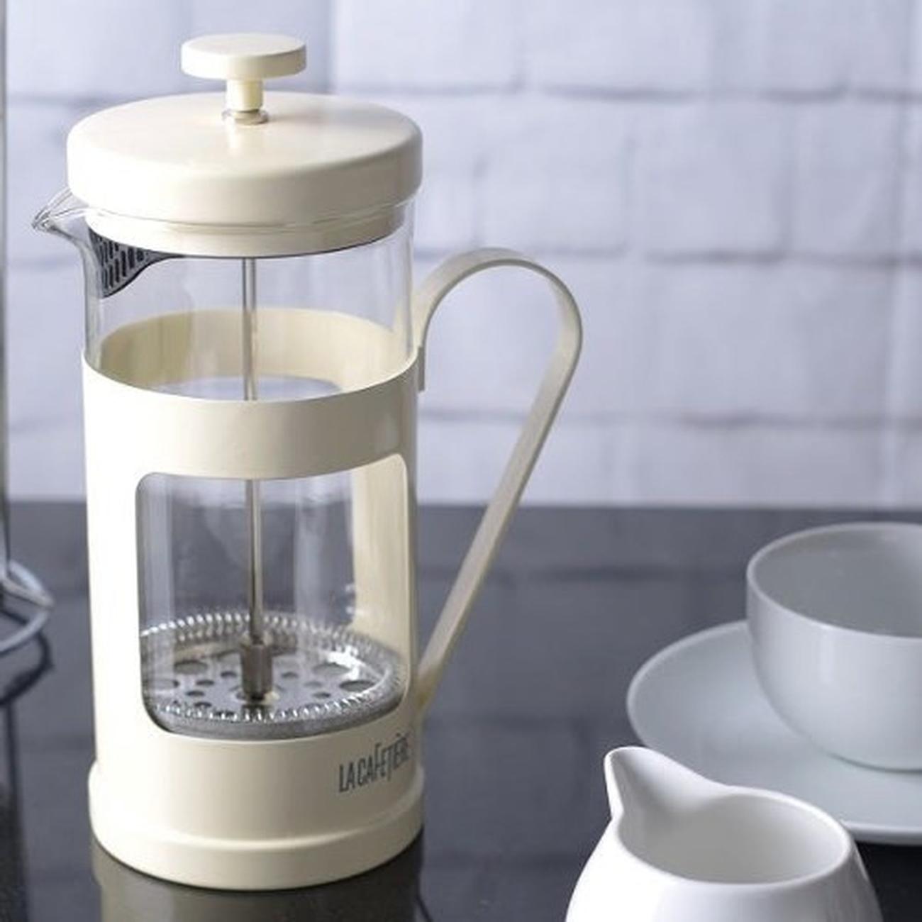 la-cafetiere-monaco-8-cup-cafetiere-cream - La Cafetiere 8 Cup Monaco Cafetiere Cream