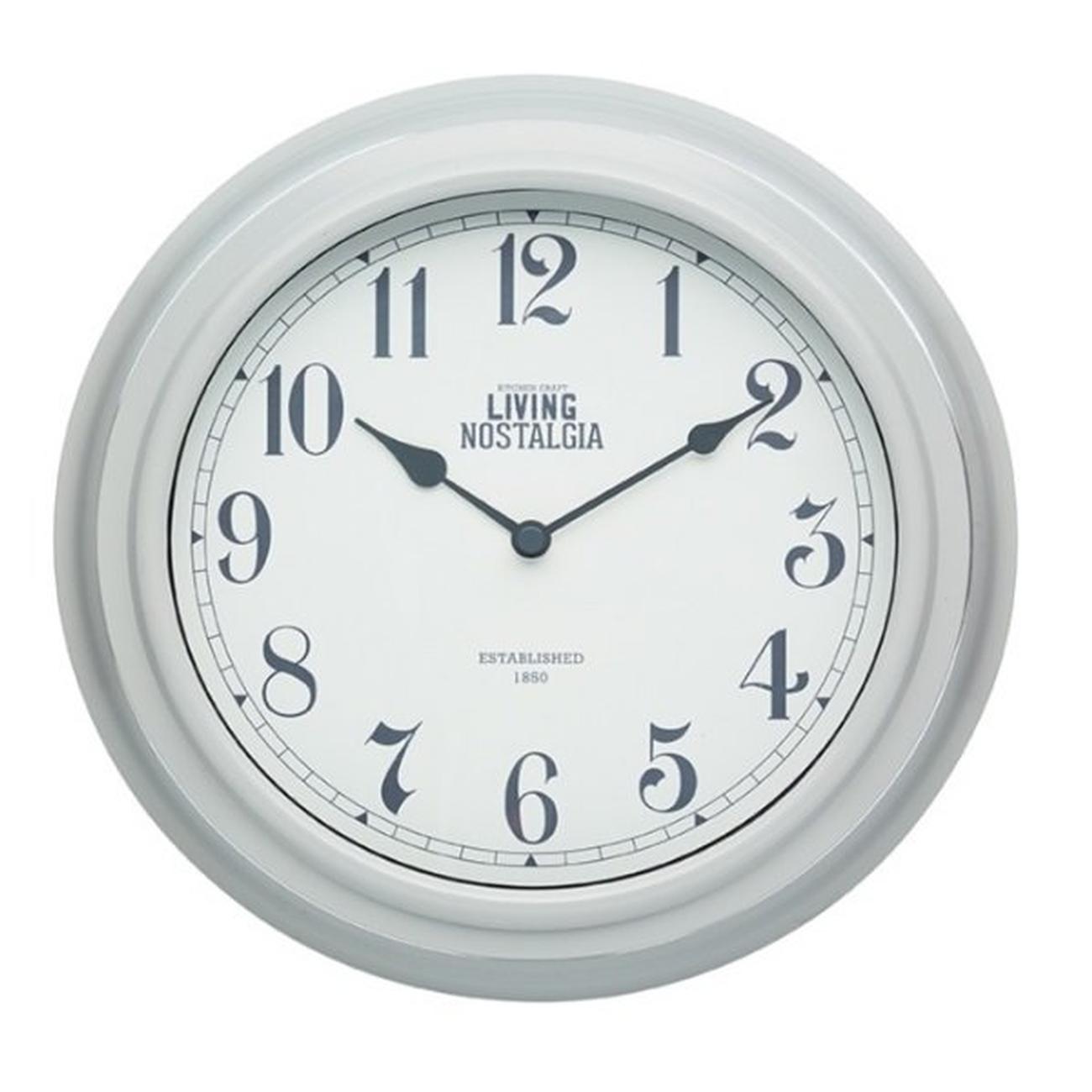 Living Nostalgia French Grey Wall Clock