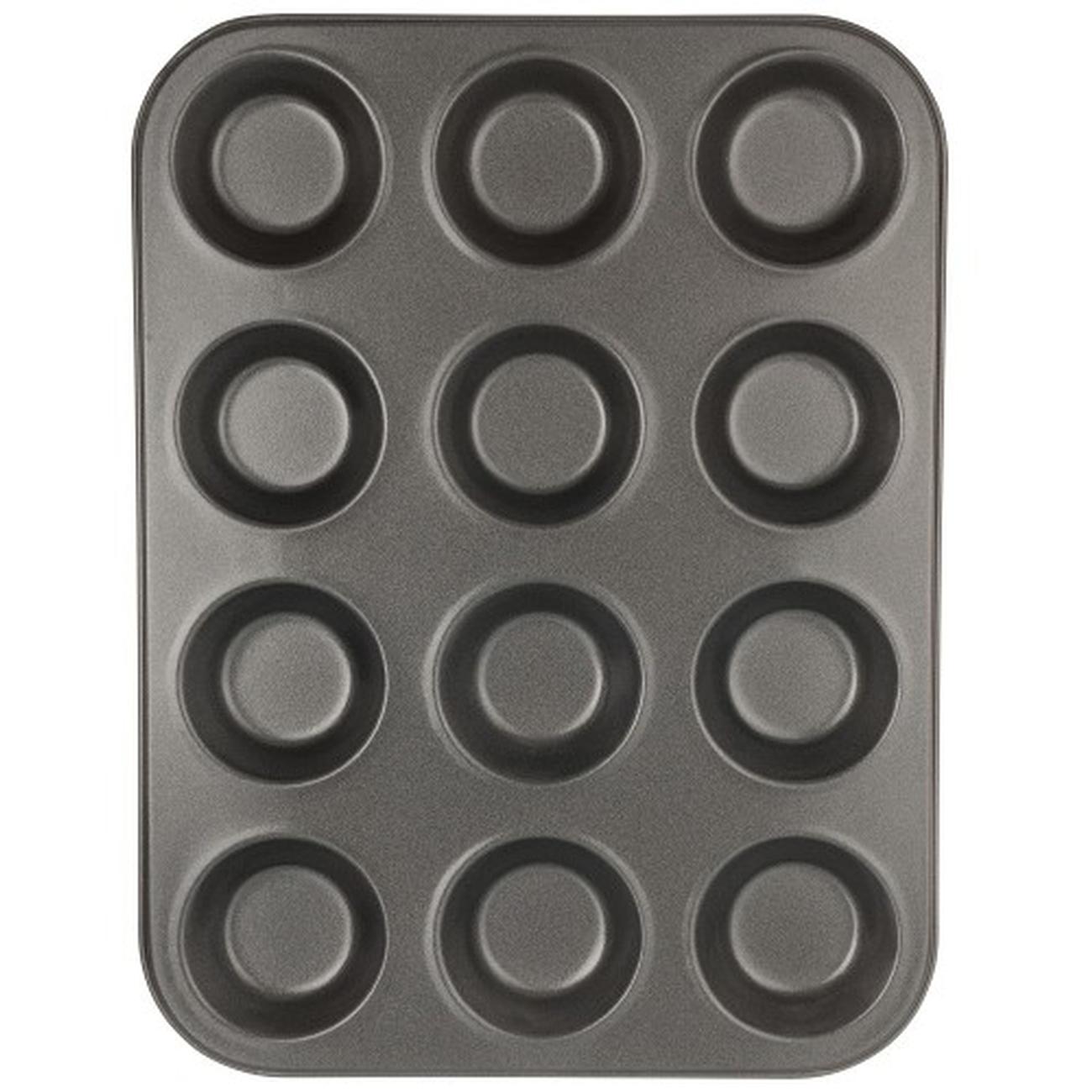 luxe-nonstick-12-cup-bun-pan - Luxe Non-Stick Bun Pan 12 Cup 
