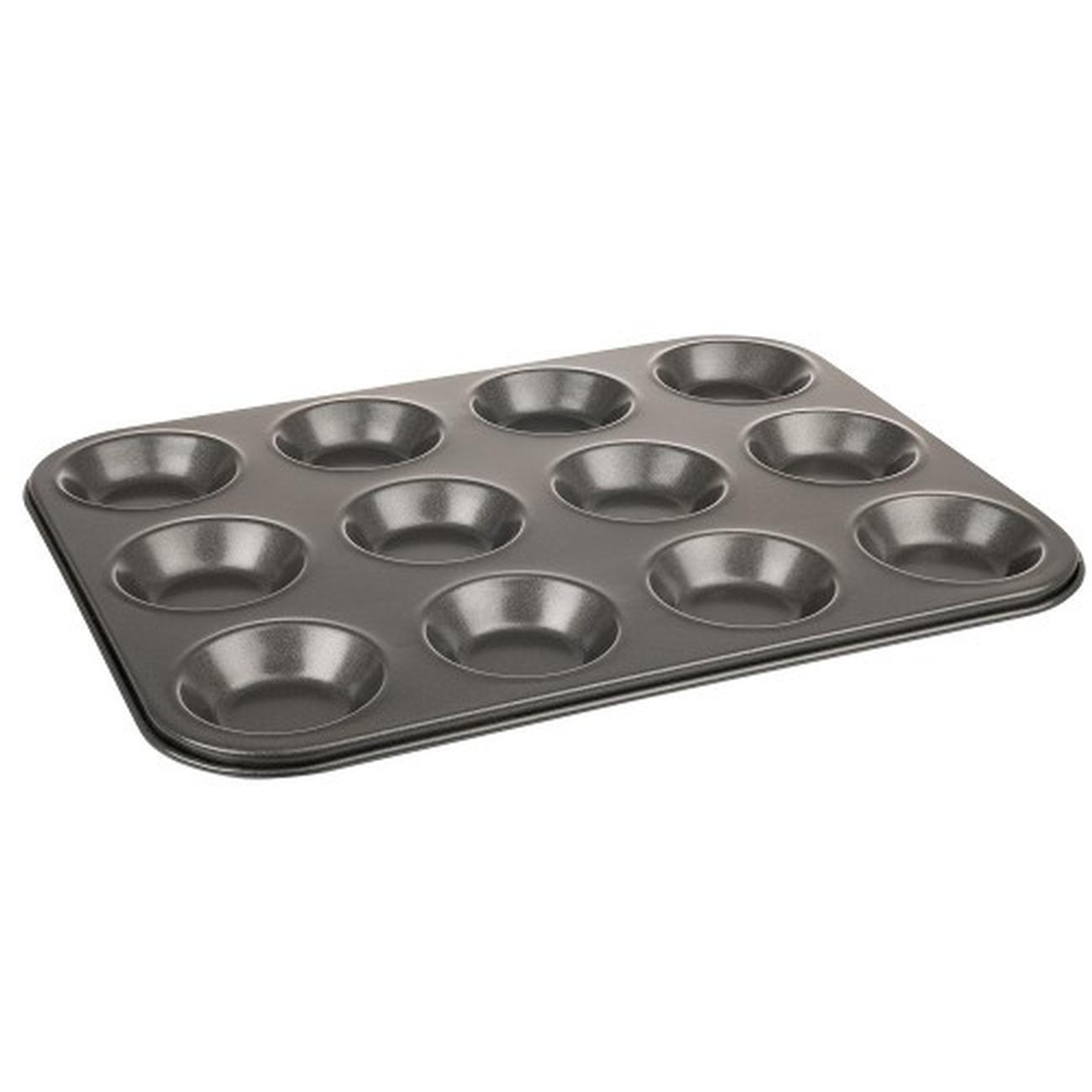 luxe-nonstick-12-cup-bun-pan - Luxe Non-Stick Bun Pan 12 Cup 