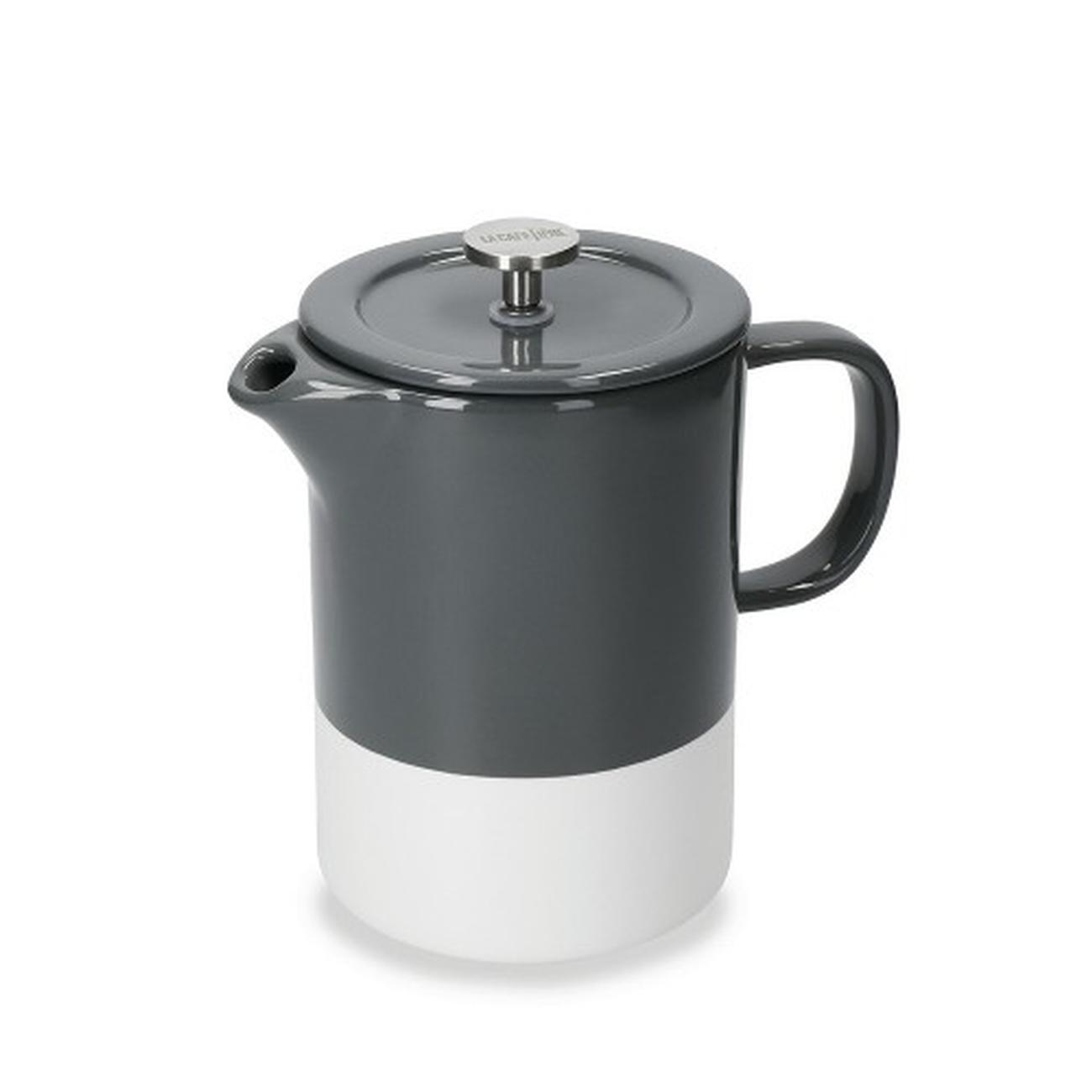 la-cafetiere-barcelona-cool-grey-6-cup-ceramic-cafetiere - La Cafetiere Barcelona Cool Grey 6 Cup Ceramic Cafetiere