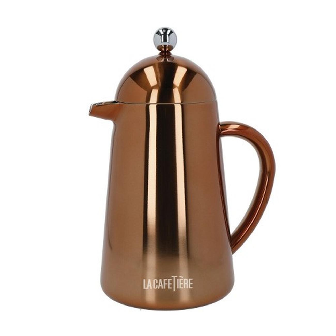 la-cafetiere-havana-double-walled-8-cup-coffee-press-copper - La Cafetiere Havana Double Walled 8-Cup Cafetiere Copper