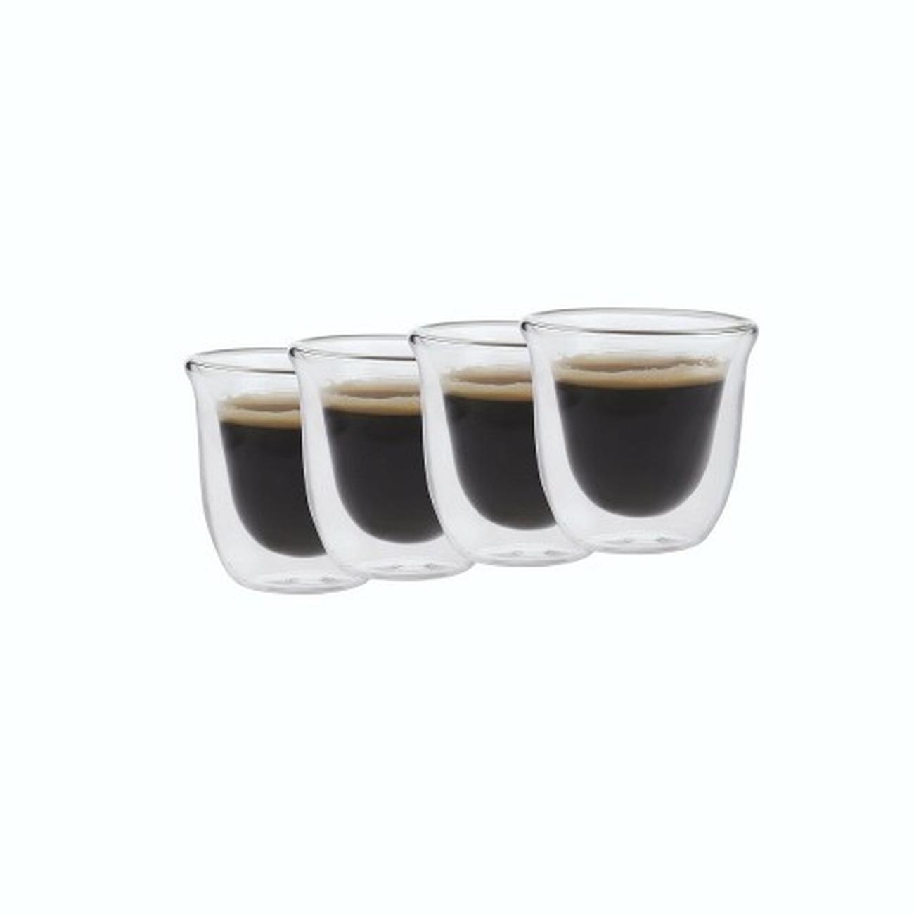 la-cafetiere-jack-espresso-glass-cups-set-of-4 - La Cafetiere Jack Set Of 4 Double Walled Glass Espresso Cups