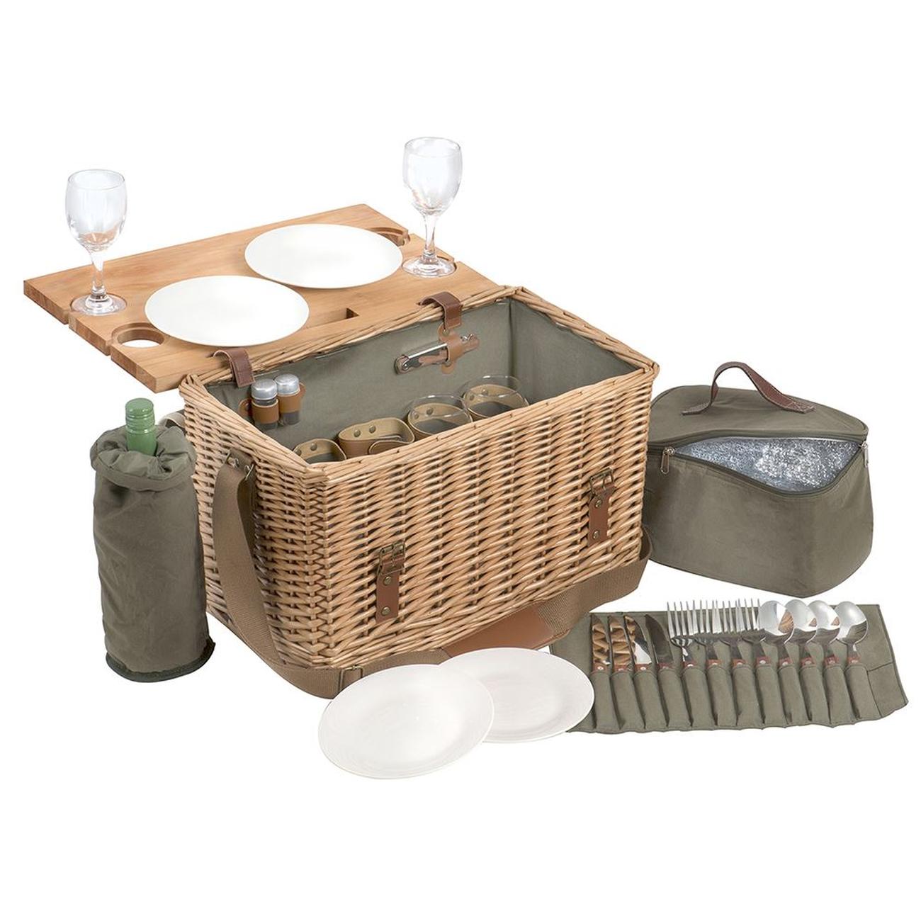 Lambourn 4 Person Picnic Hamper & Table Set