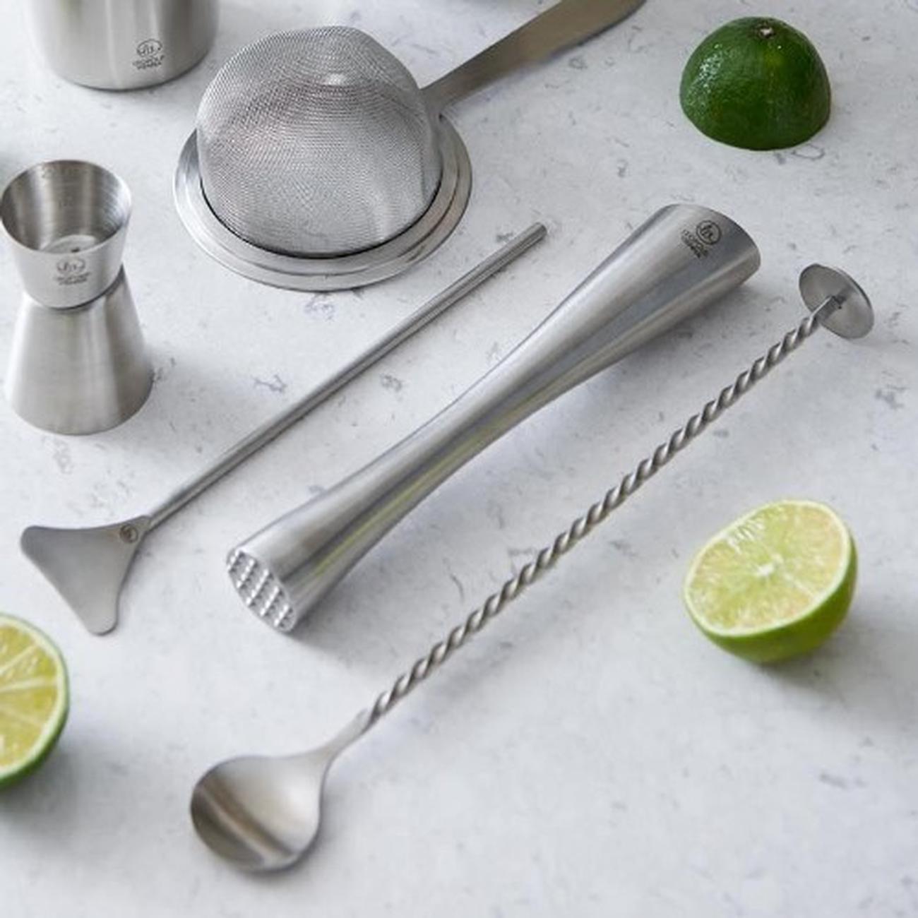 leopold-vienna-twisted-bar-spoon-pestle-muddler - Leopold Vienna Bar Spoon & Muddler