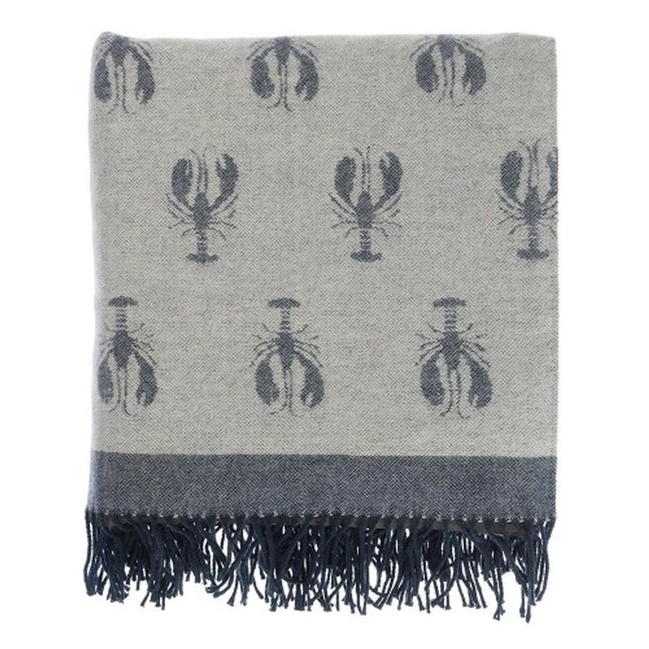 Sophie-allport-lobster-knitted-picnic-blanket - Sophie Allport Lobster Knitted Picnic Blanket