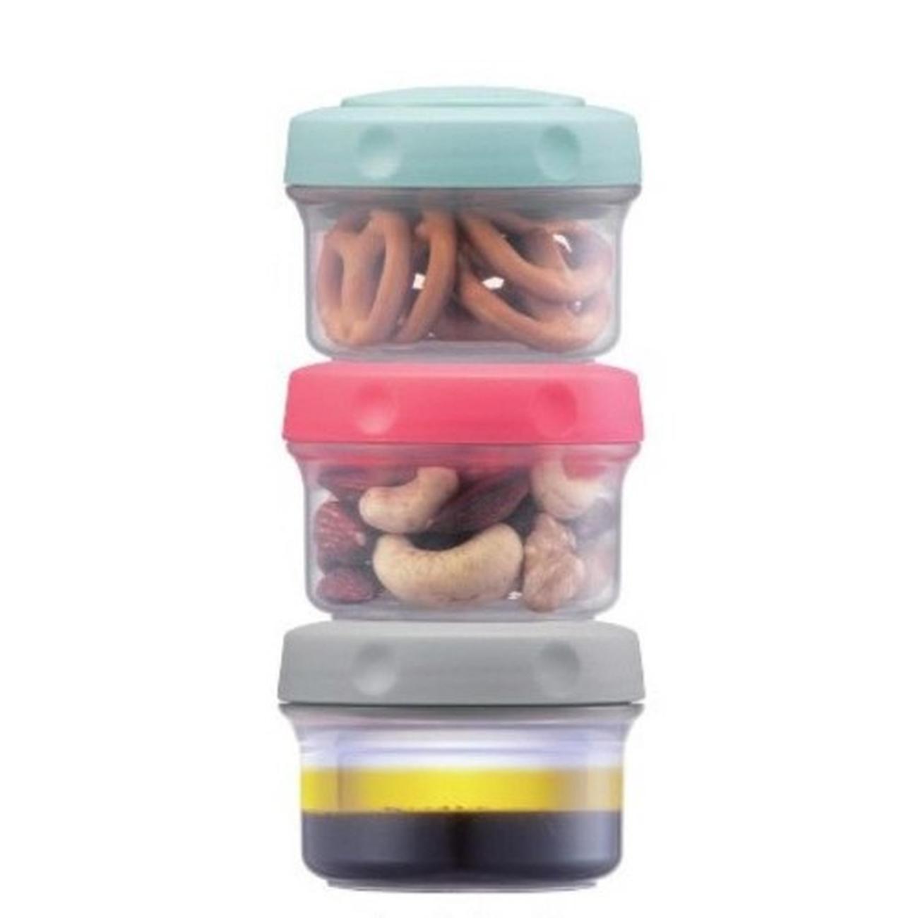 lock-n-lock-3pc-mini-container-pots-set - Lock n Lock Mini Pots 3pc Containers Set