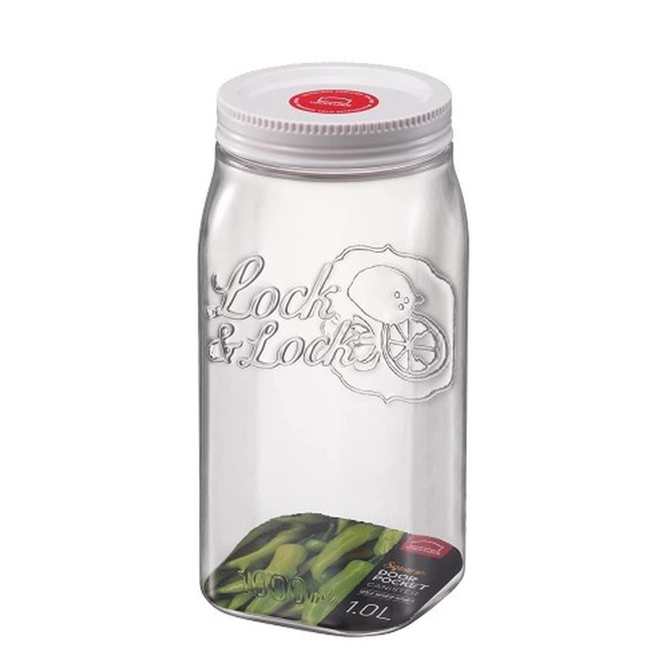 lock-n-lock-1000ml-door-pocket-canister-jar - Lock n Lock Door Pocket Canister 1L