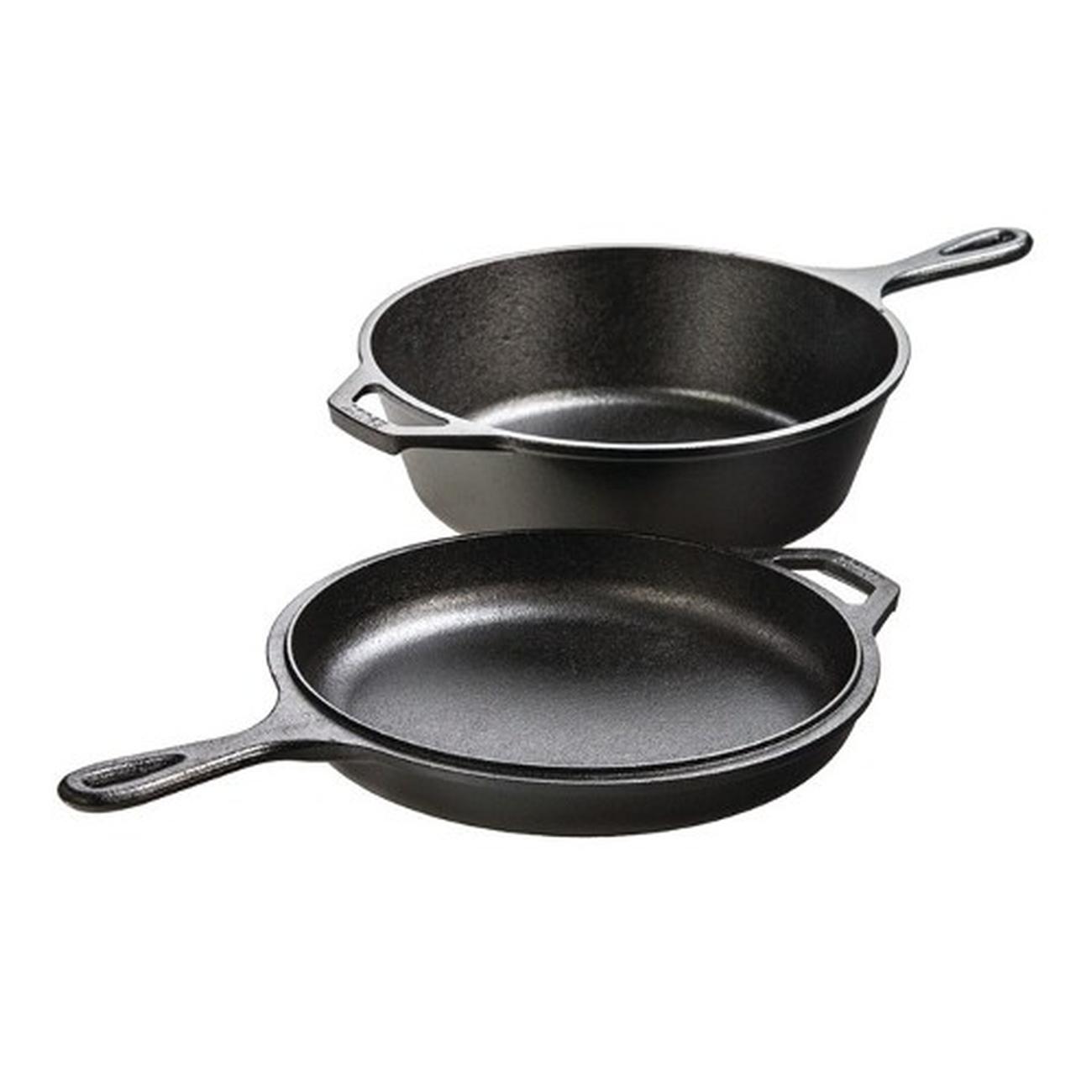 lodge-3qt-combo-cooker-and-skillet-lid - Lodge Combo Cooker & Skillet 3QT
