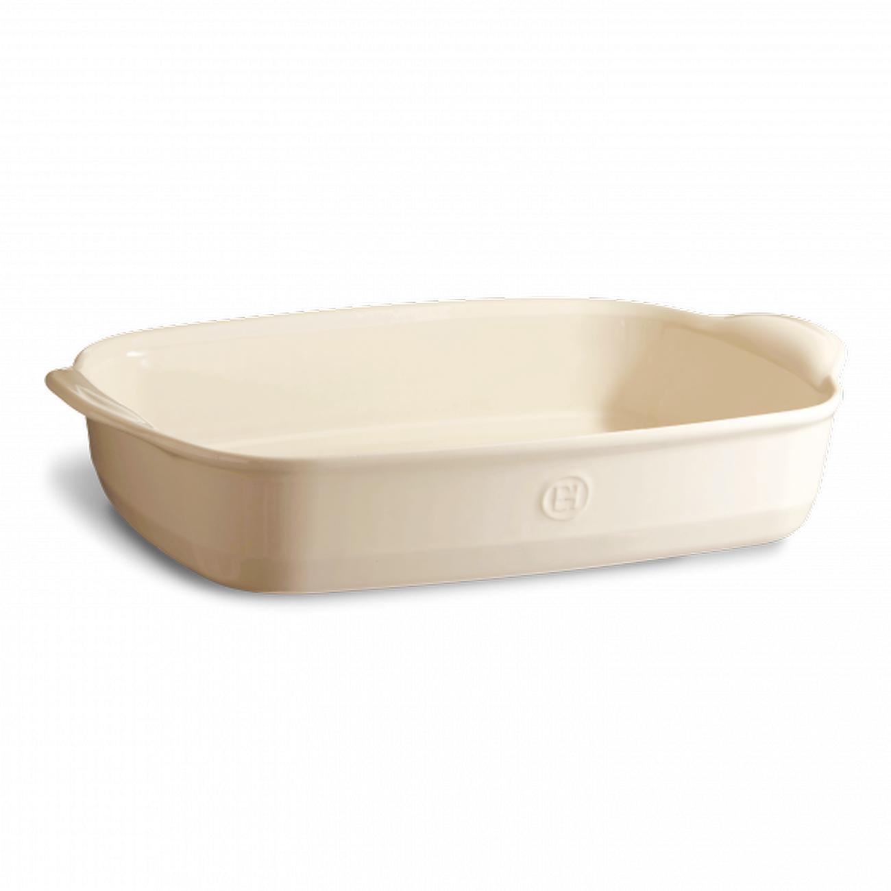 emile-henry-rectangular-oven-dish-large-argile-cream - Emile Henry Clay Rectangular Oven Dish