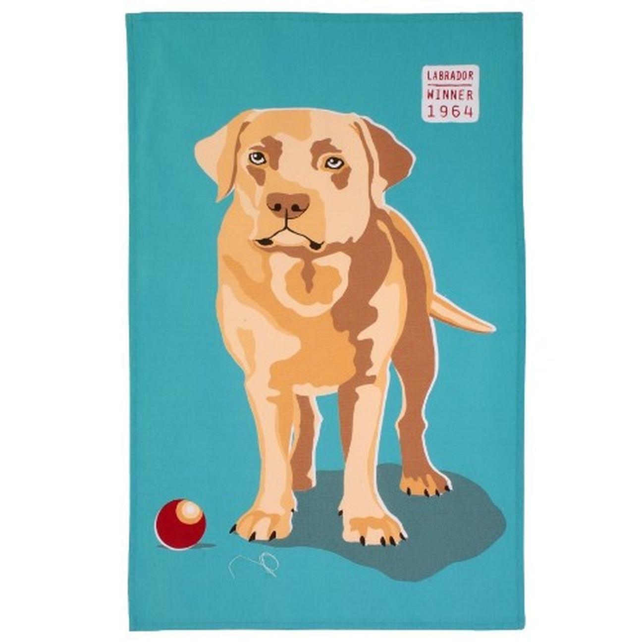 ulster-weavers-lucky-dog-cotton-tea-towel - Ulster Weavers Lucky Labrador Tea Towel