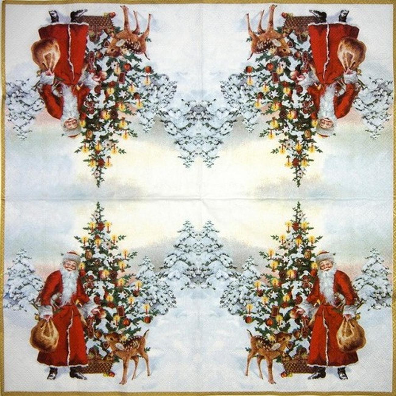 ihr-lunch-napkins-annual-christmas-santa - IHR Lunch Napkins Annual Christmas Santa