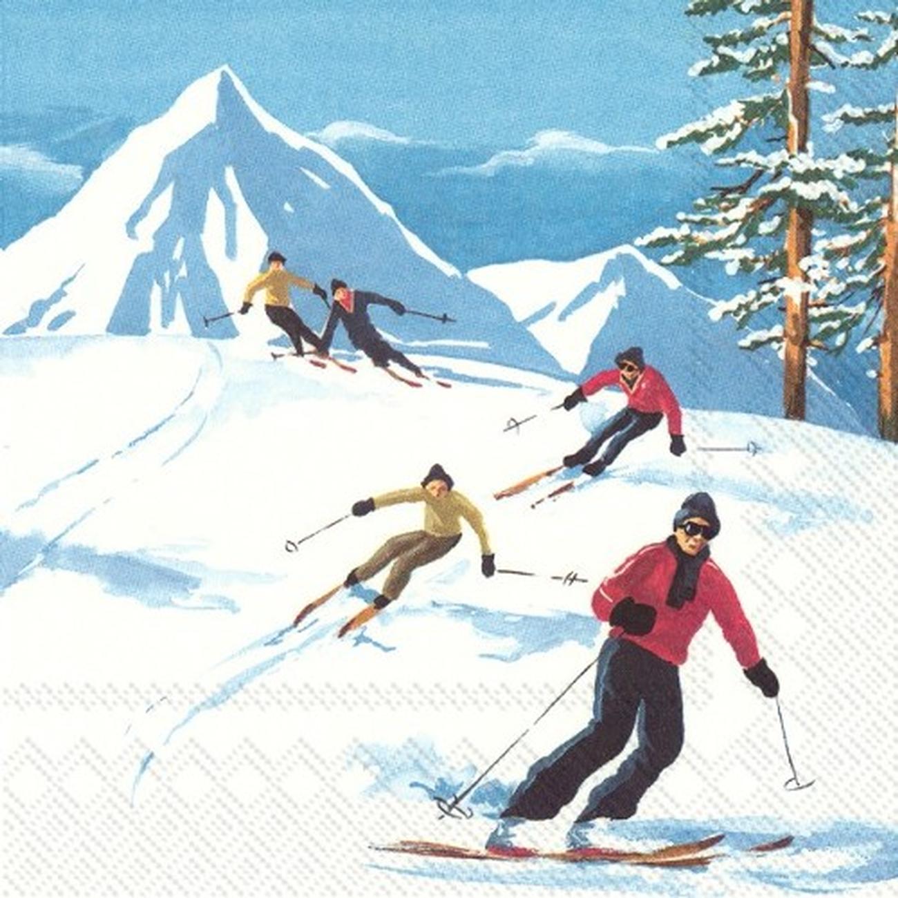 ihr-apres-ski-lunch-napkins-winter - IHR Lunch Napkins Apres Ski