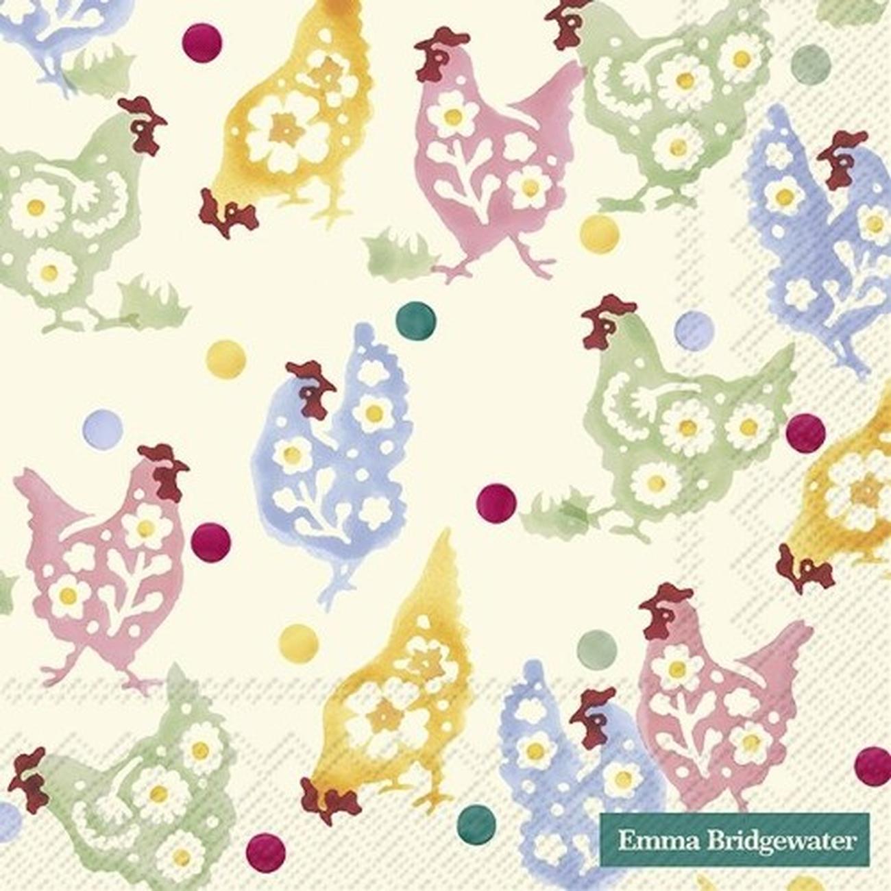 ihr-lunch-napkins-spring-chickens-Emma-Bridgewater - IHR Lunch Napkins Emma Bridgewater Spring Chickens