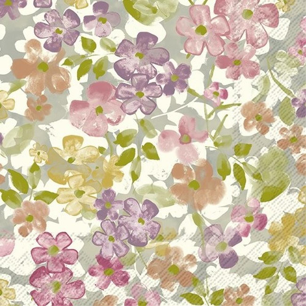 ihr-lunch-napkins-juna-cream-green - IHR Lunch Napkins Juna Cream Green