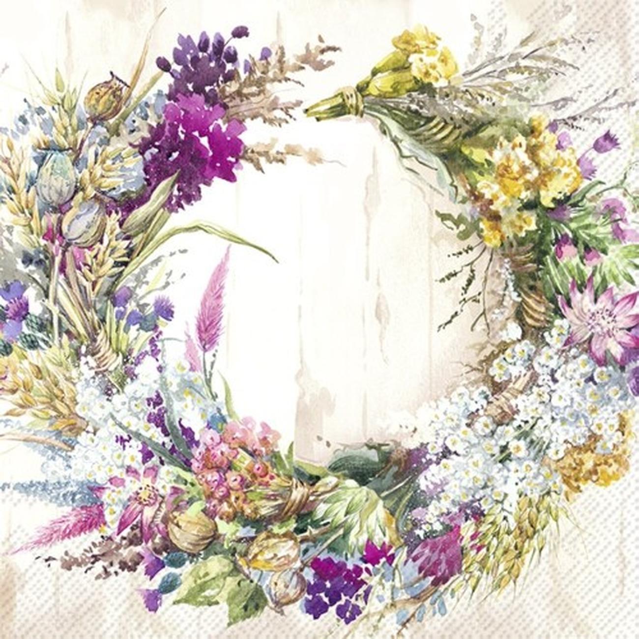 IHR Lunch Napkins Karla Cream