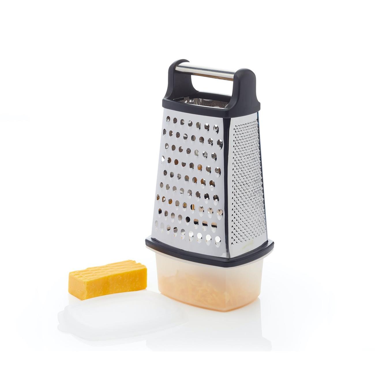 MasterClass Stainless Steel 4 Sided Box Grater With Collecting Box