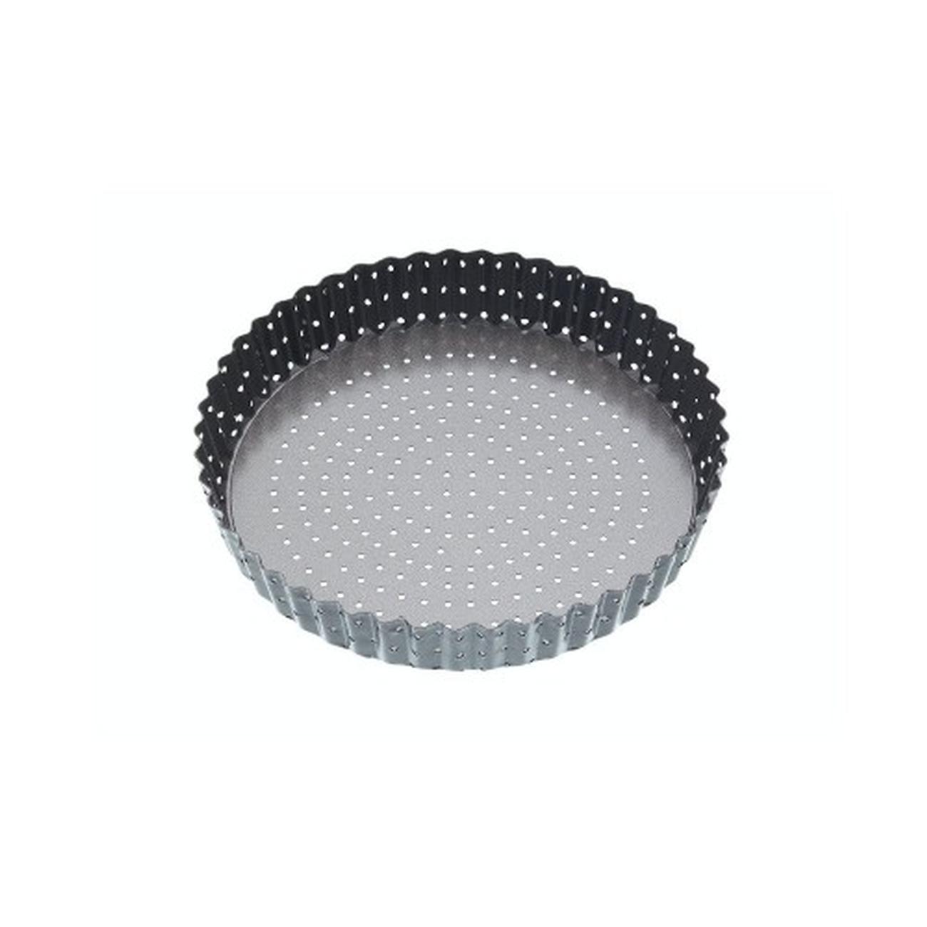 masterclass-crusty-bake-non-stick-fluted-round-23cm-quiche-flan-tin - MasterClass Crusty Bake Non-stick Fluted Quiche Tin 23cm