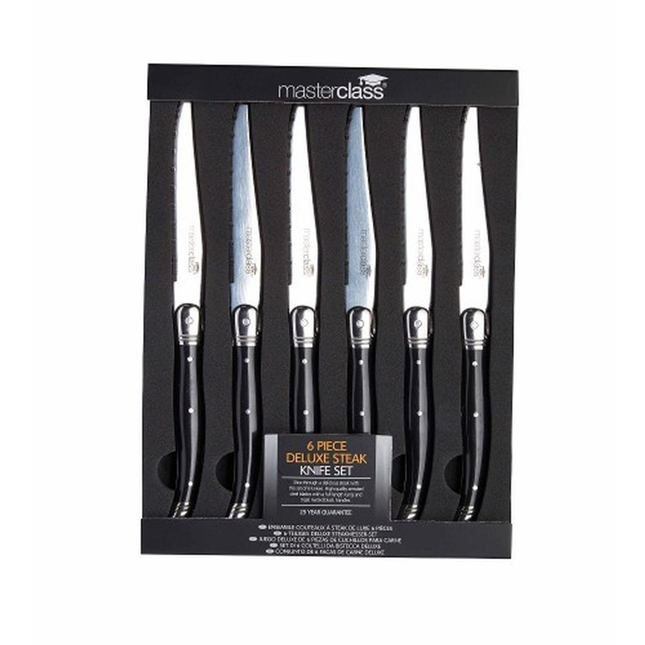 masterclass-deluxe-6-piece-steak-knives-set - MasterClass Deluxe 6pc Steak Knife Set
