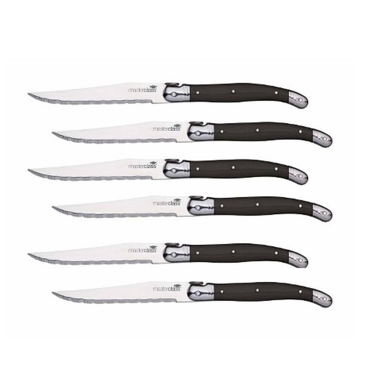 masterclass-deluxe-6-piece-steak-knives-set - MasterClass Deluxe 6pc Steak Knife Set