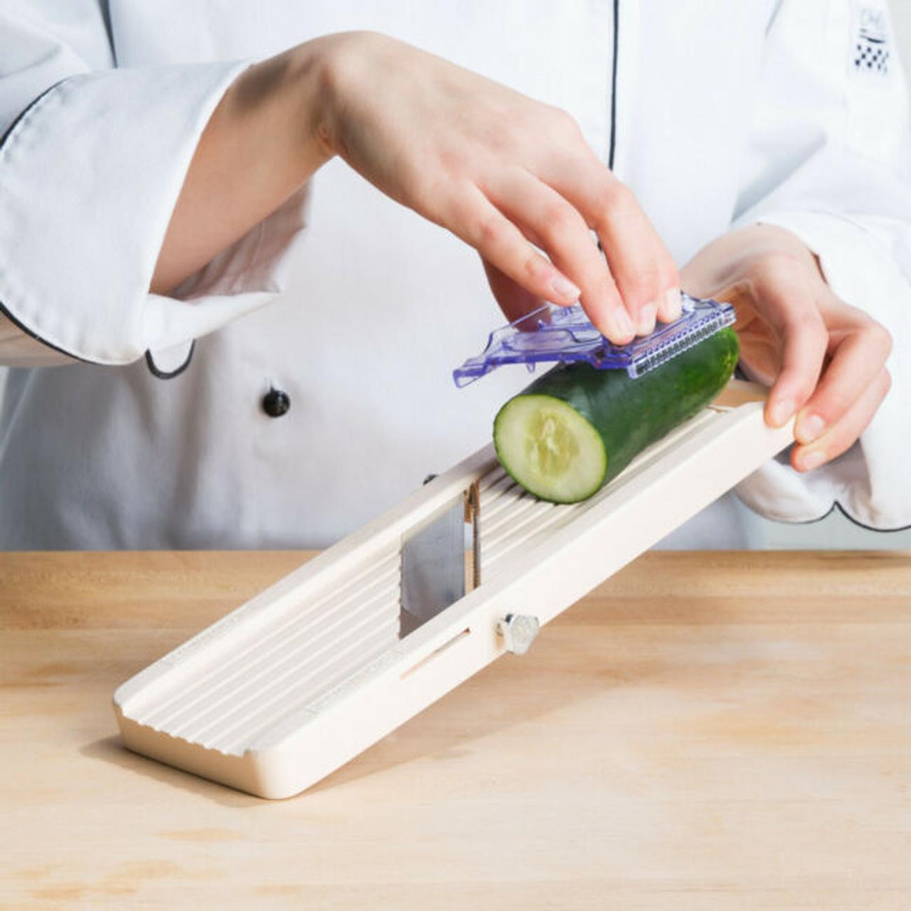 Benriner Japanese Mandolin Slicer for Fruit Vegetable Ivory Made in Japan