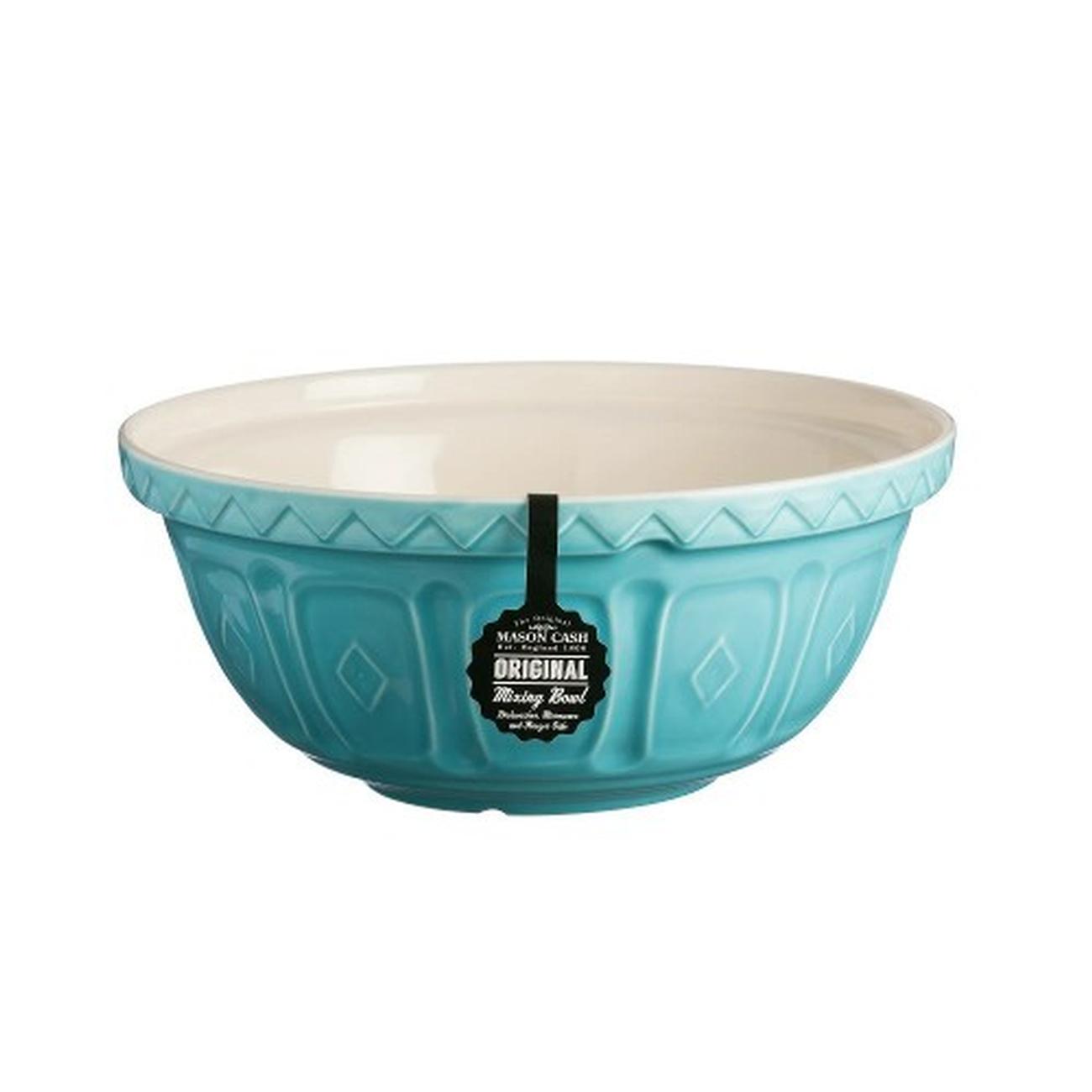 mason-cash-S12-mixing-bowl-29cm-turquoise - Mason Cash Turquoise Mixing Bowl 29cm